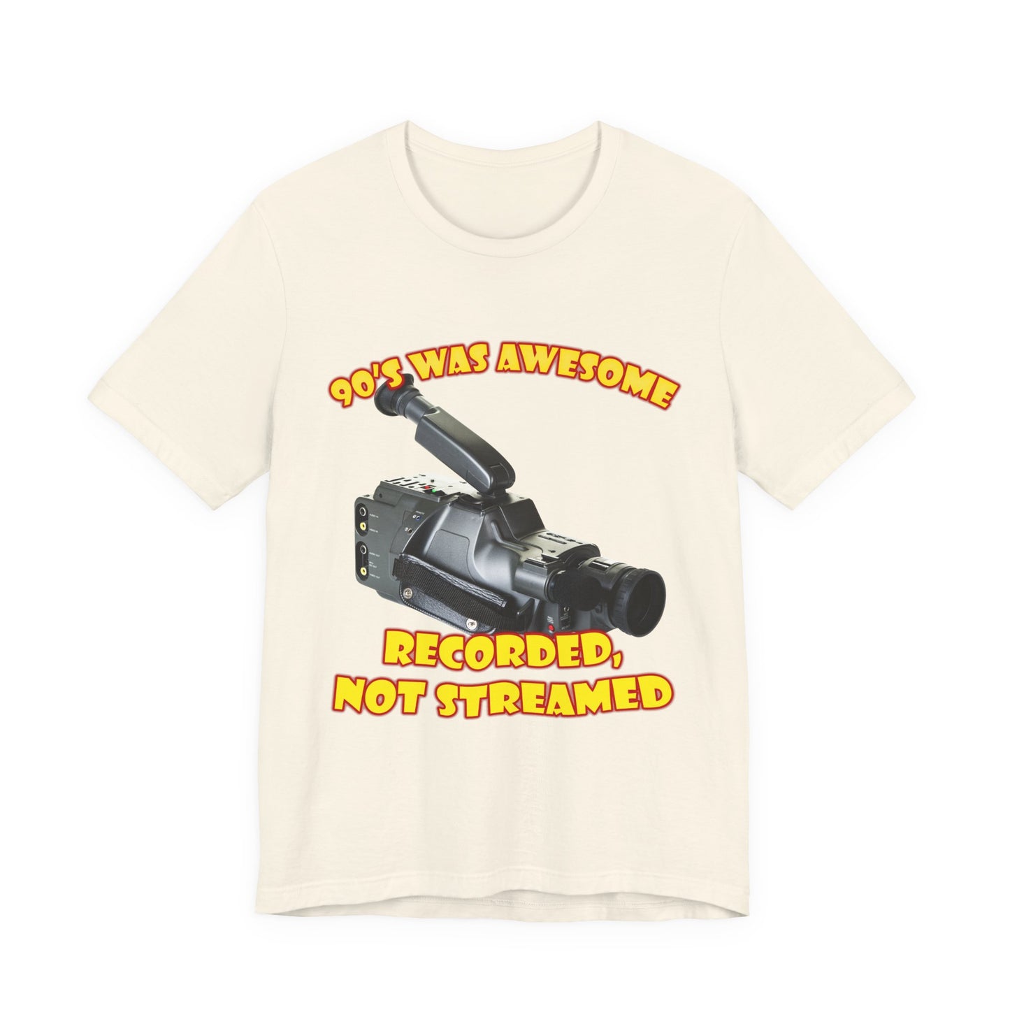Aufgenommenes, nicht gestreamtes T-Shirt – 90er-Jahre-Camcorder-T-Shirt