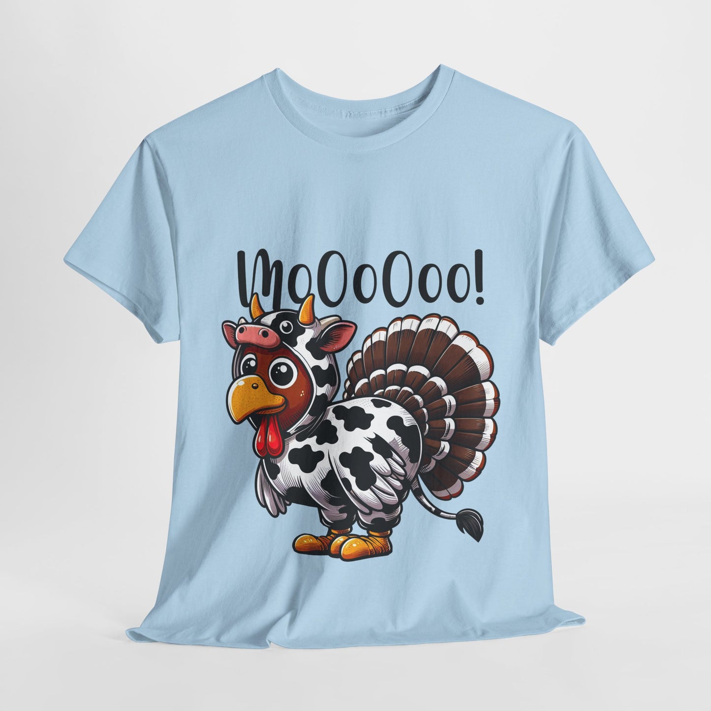 Turkey Moo T-Shirt - Funny Thanksgiving Cow Costume Tee