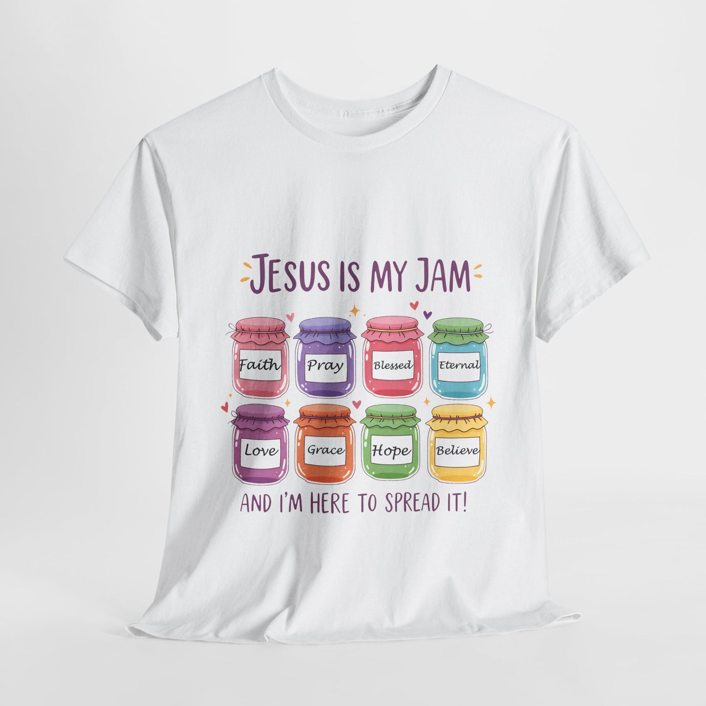 Jesus Is My Jam Shirt - Cute Christian Pun T-Shirt, Faith and Love Graphic Tee, Religious Humor Gift for Women & Men