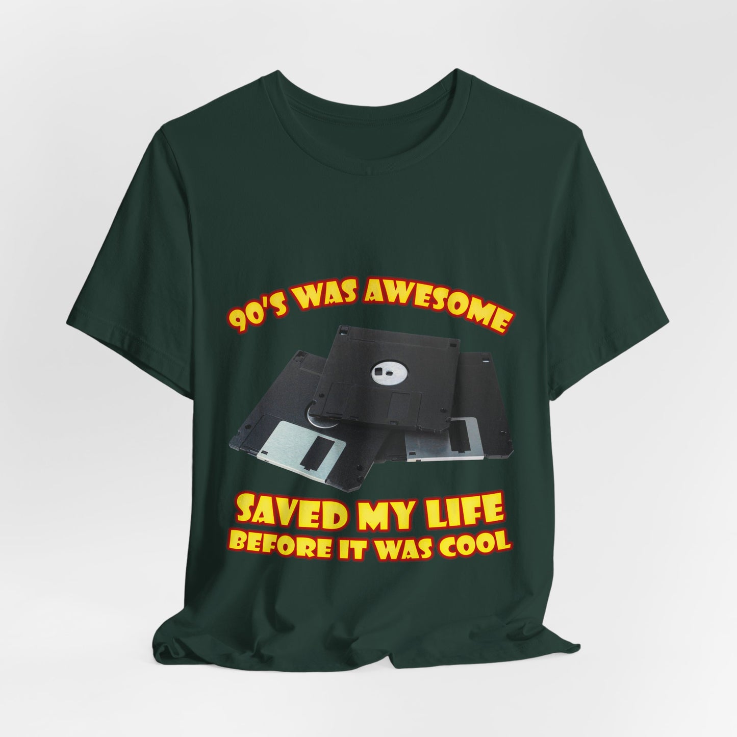 T-Shirt „Rettete mein Leben, bevor es cool war“ – Retro-Diskette