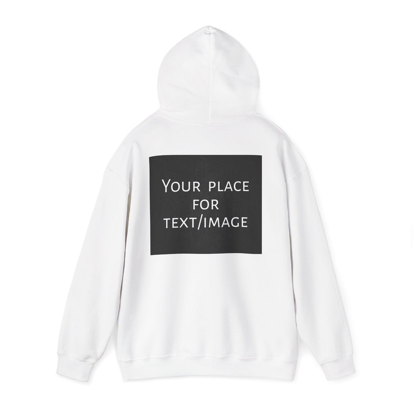 Bluza z kapturem z nadrukiem z przodu i/lub z tyłu – spersonalizowana bluza z tekstem lub obrazem, wyjątkowy prezent, spersonalizowana bluza unisex z kapturem na imprezy, logo i nie tylko