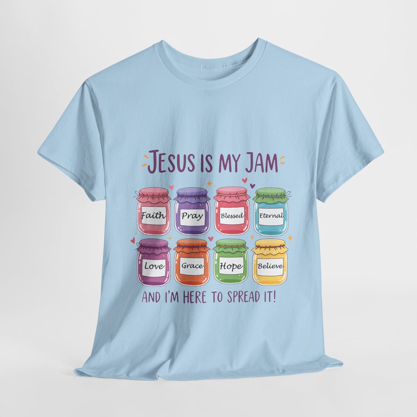 Jesus Is My Jam Shirt - Cute Christian Pun T-Shirt, Faith and Love Graphic Tee, Religious Humor Gift for Women & Men