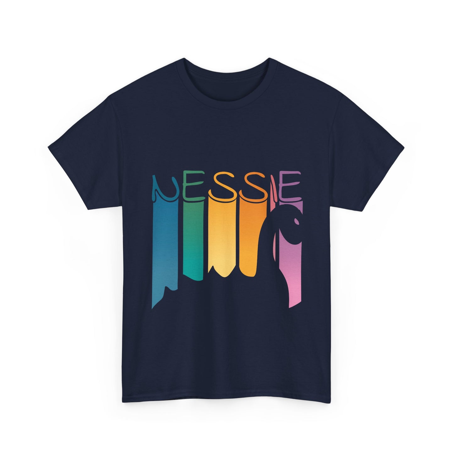 Nessie T-Shirt - Loch Ness Monster Retro Rainbow Tee