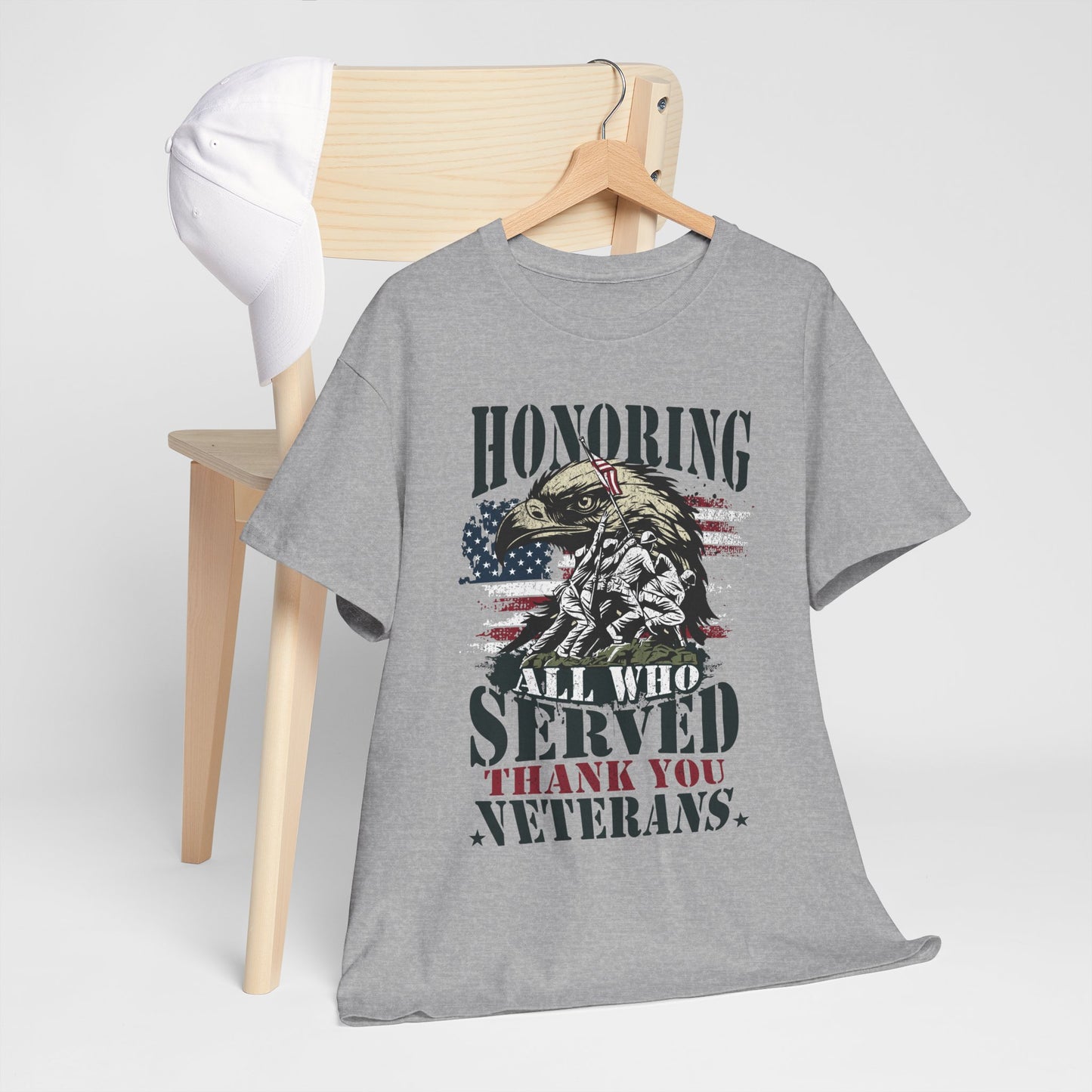 Thank You Veterans T-Shirt - Eagle, Flag & Iwo Jima Tribute Tee