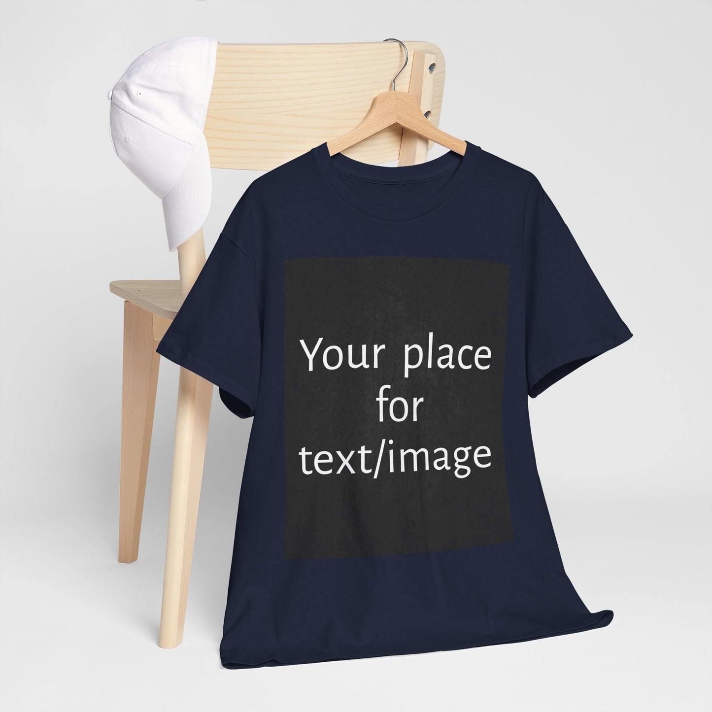 Machen Sie es zu Ihrem – Individuelles T-Shirt mit Vorder- und Rückseite | Personalisiertes T-Shirt für Fotos, Text oder Logos – Ihre Kunst, Ihr T-Shirt