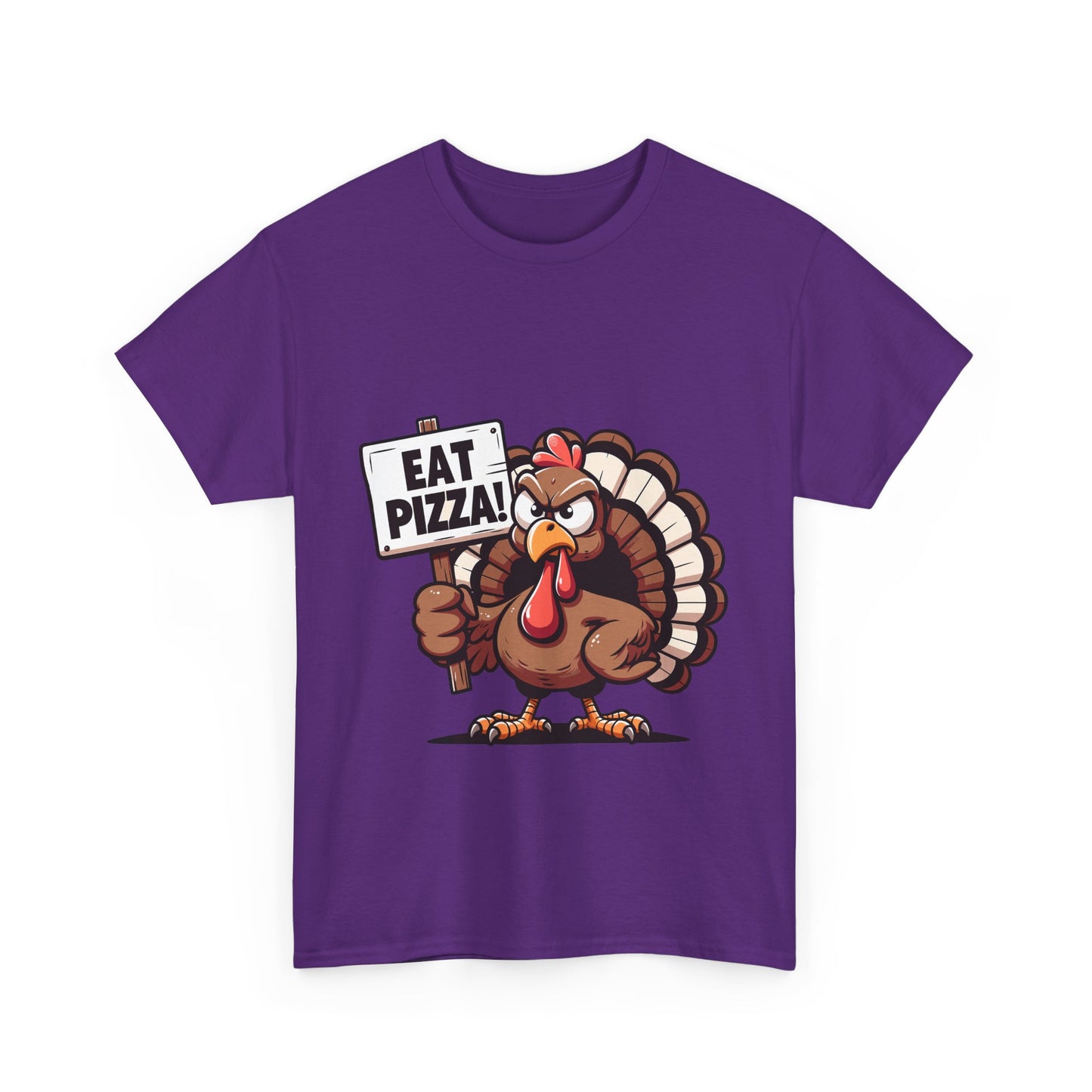 Eat Pizza Turkey T-Shirt - Funny Thanksgiving Anti-Turkey Pizza Lover Tee