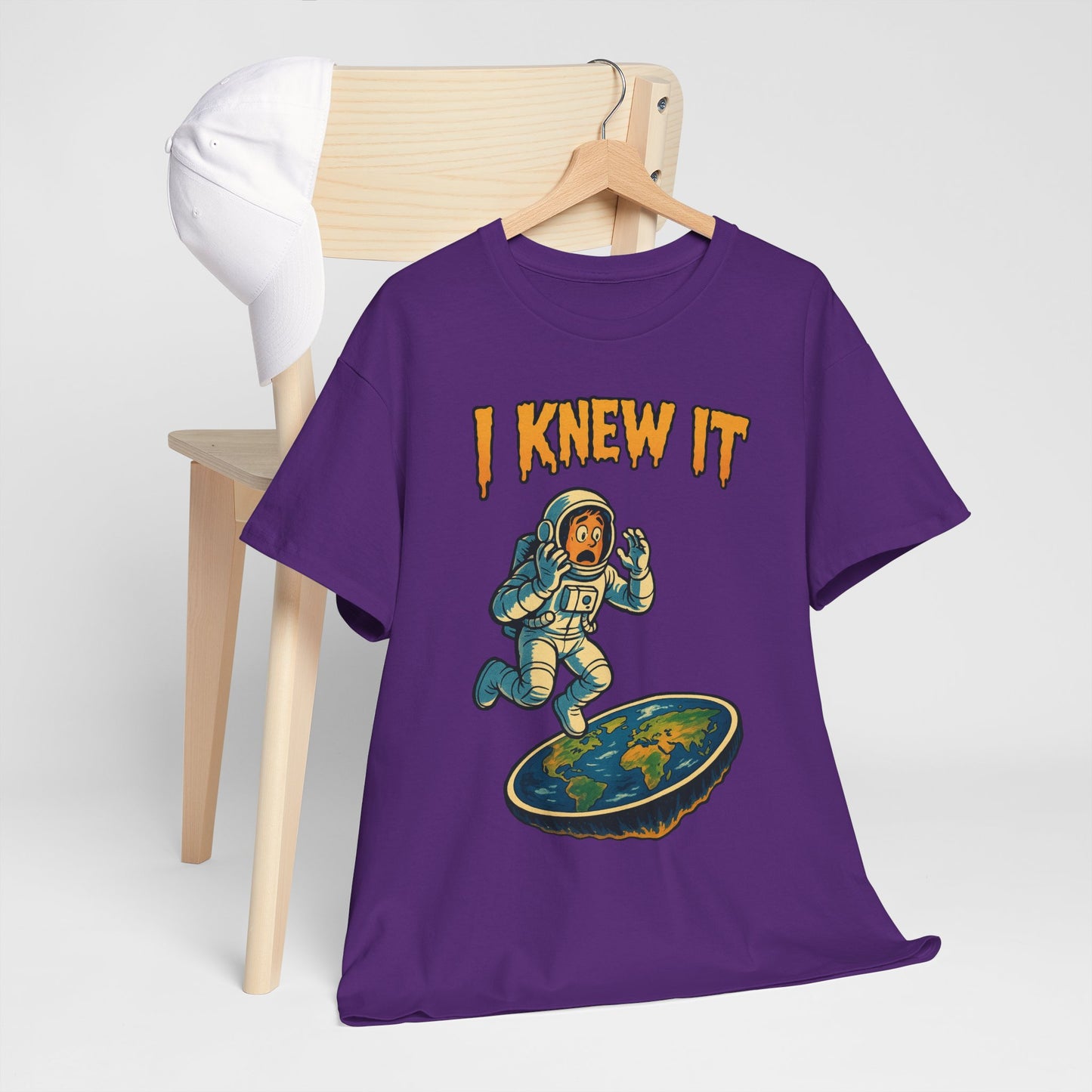 I Knew It Flat Earth Shirt - Funny Astronaut Meme Tee