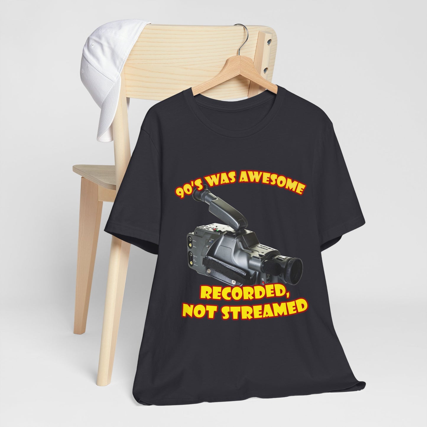 Aufgenommenes, nicht gestreamtes T-Shirt – 90er-Jahre-Camcorder-T-Shirt