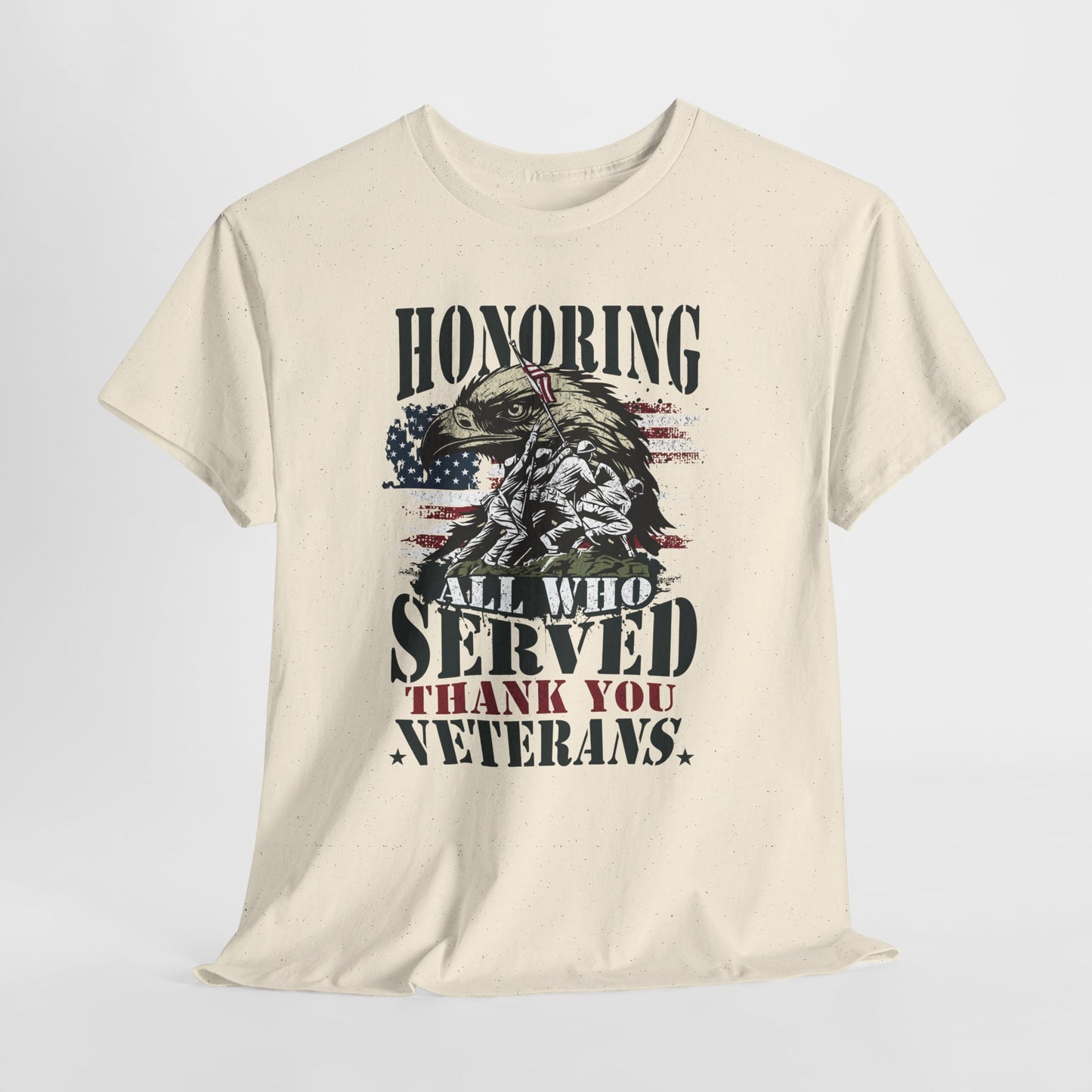 Thank You Veterans T-Shirt - Eagle, Flag & Iwo Jima Tribute Tee