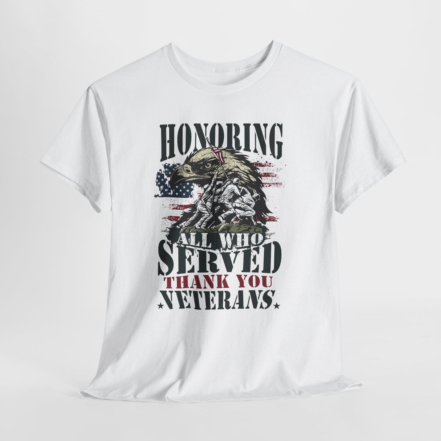 Thank You Veterans T-Shirt - Eagle, Flag & Iwo Jima Tribute Tee