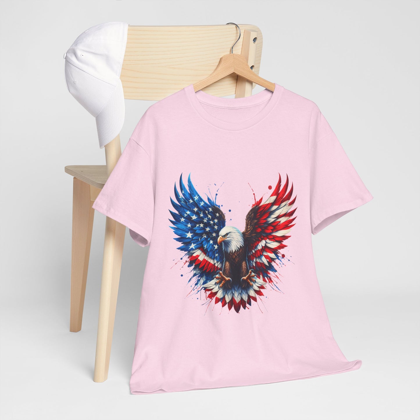 Patriotic Eagle Shirt - Bald Eagle Flag Wings Tee