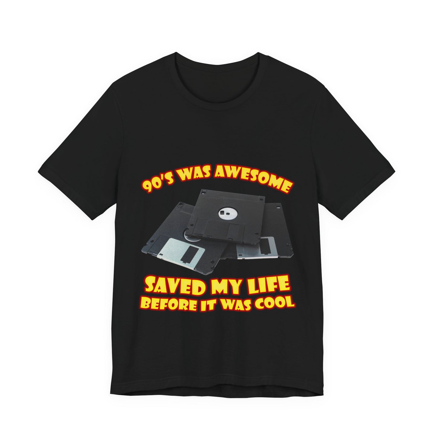 T-Shirt „Rettete mein Leben, bevor es cool war“ – Retro-Diskette