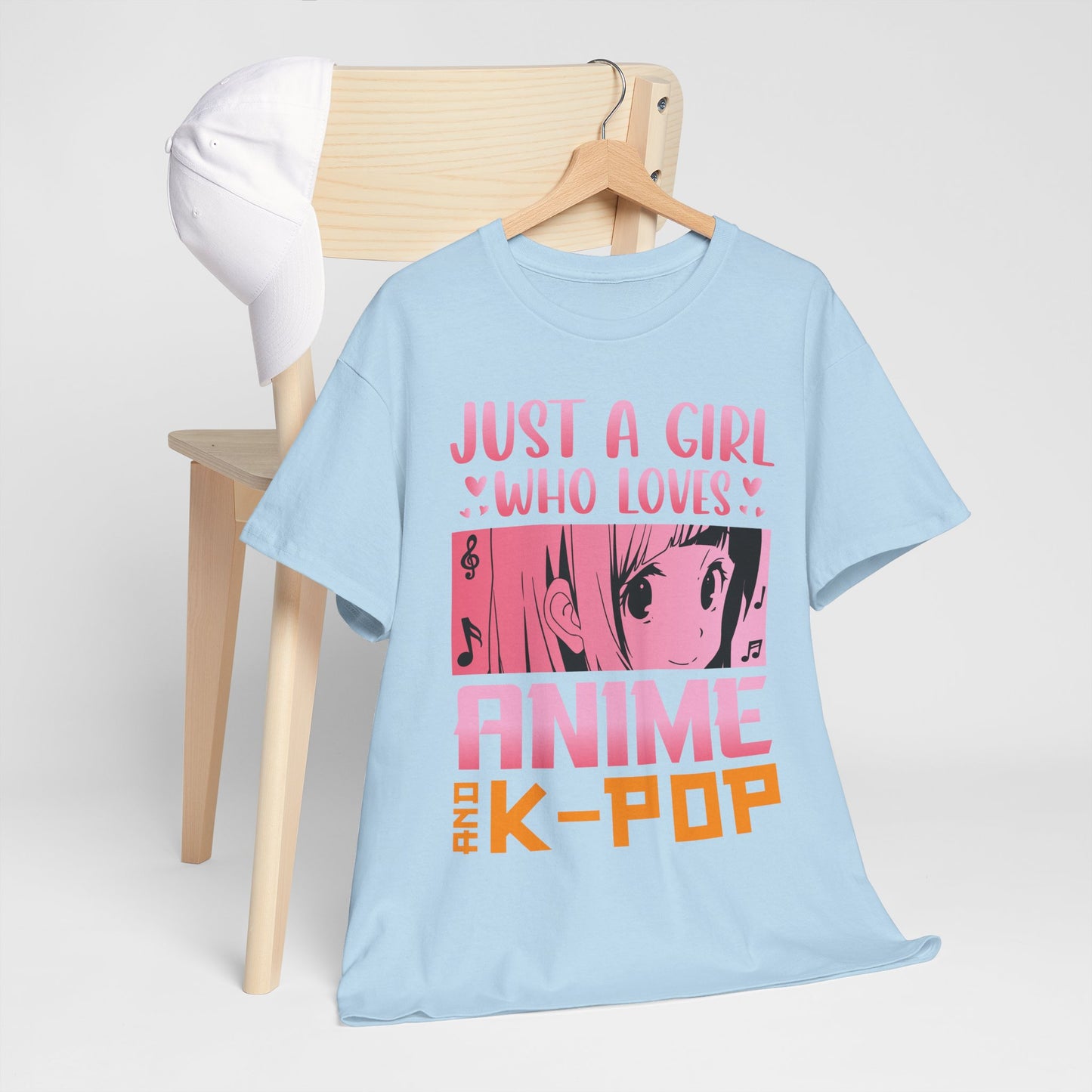 Just a Girl Who Loves Anime and K-Pop Shirt - Kawaii Manga Tee