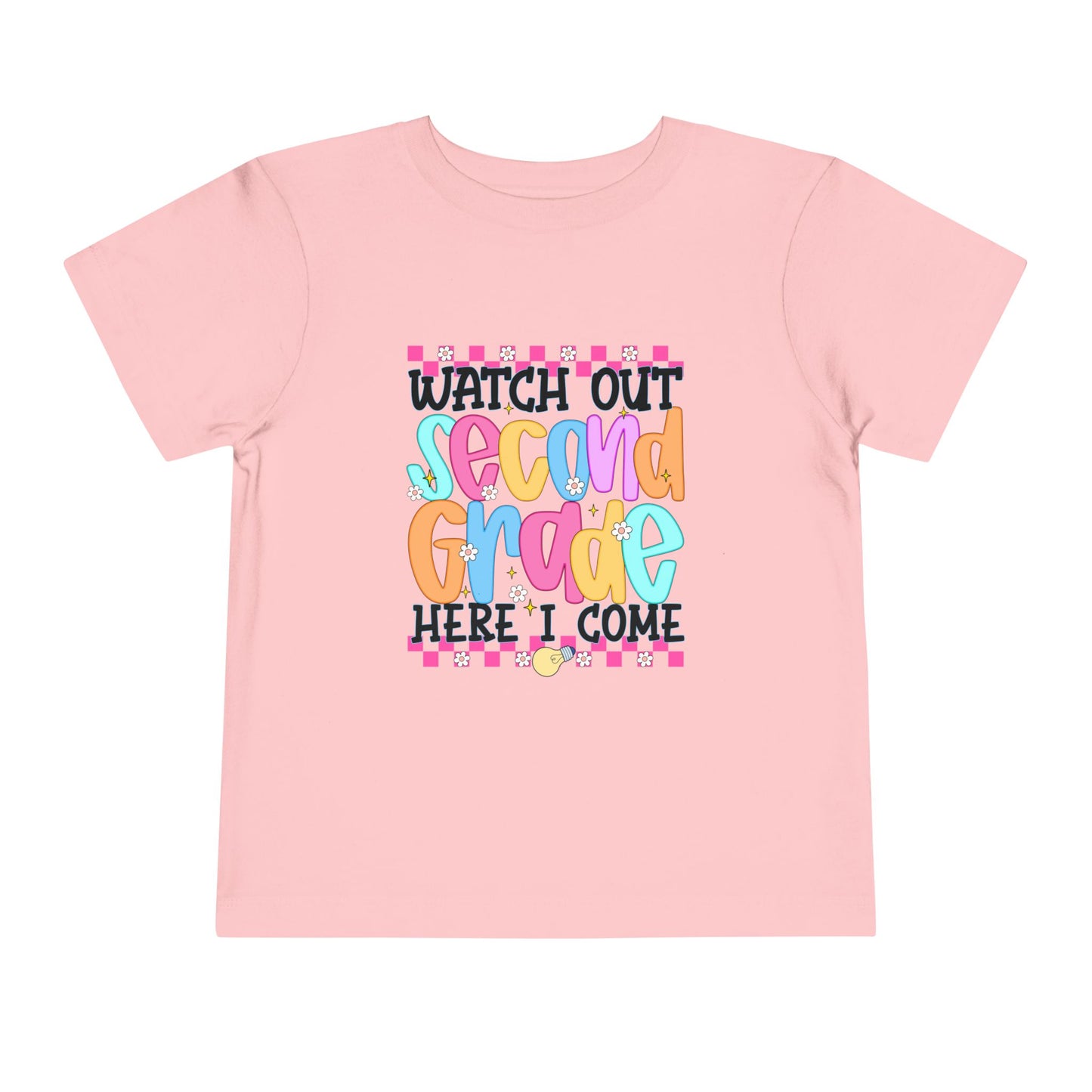 Watch Out Second Grade Shirt - Colorful Back to School Tee for Kids, 2nd Grade Here I Come Shirt, Funny First Day Outfit Idea