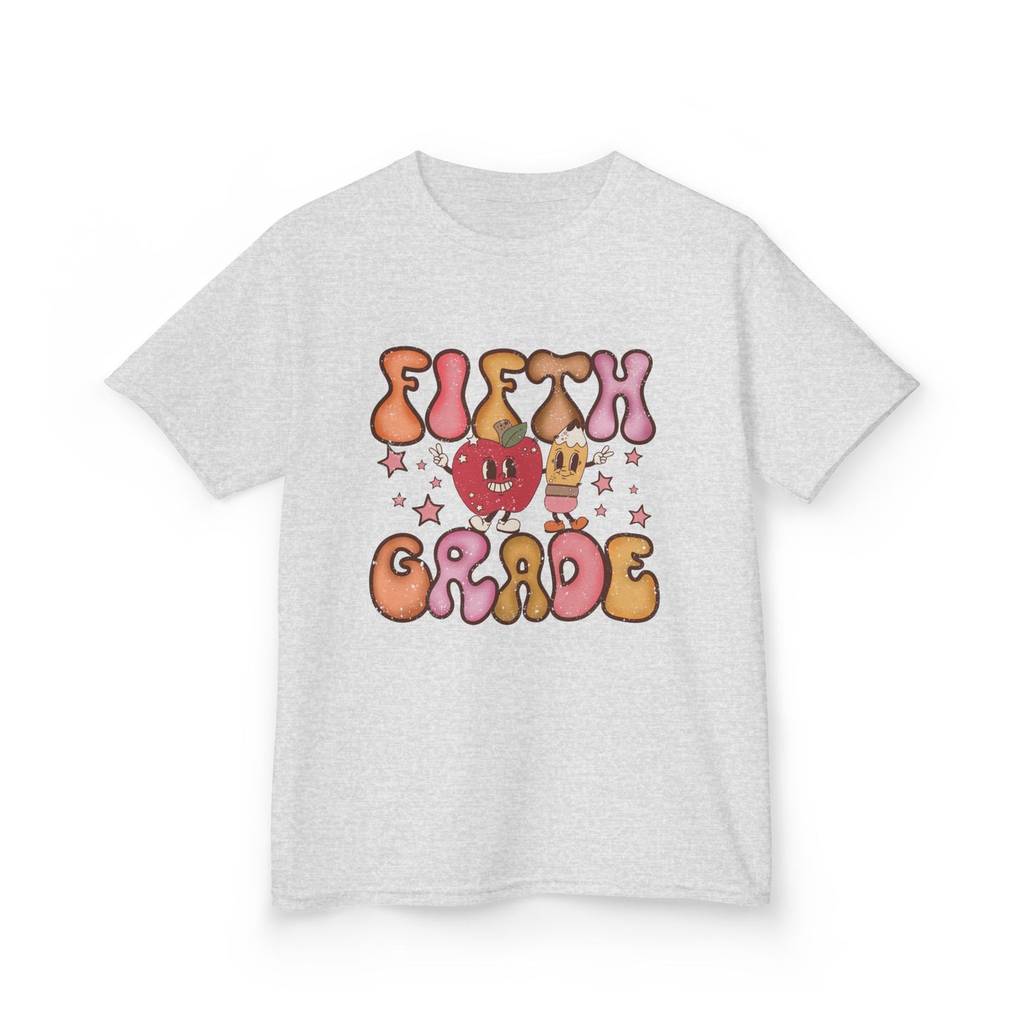 Fifth Grade Bubble Letters T-Shirt | Cute Retro Back to School Tee