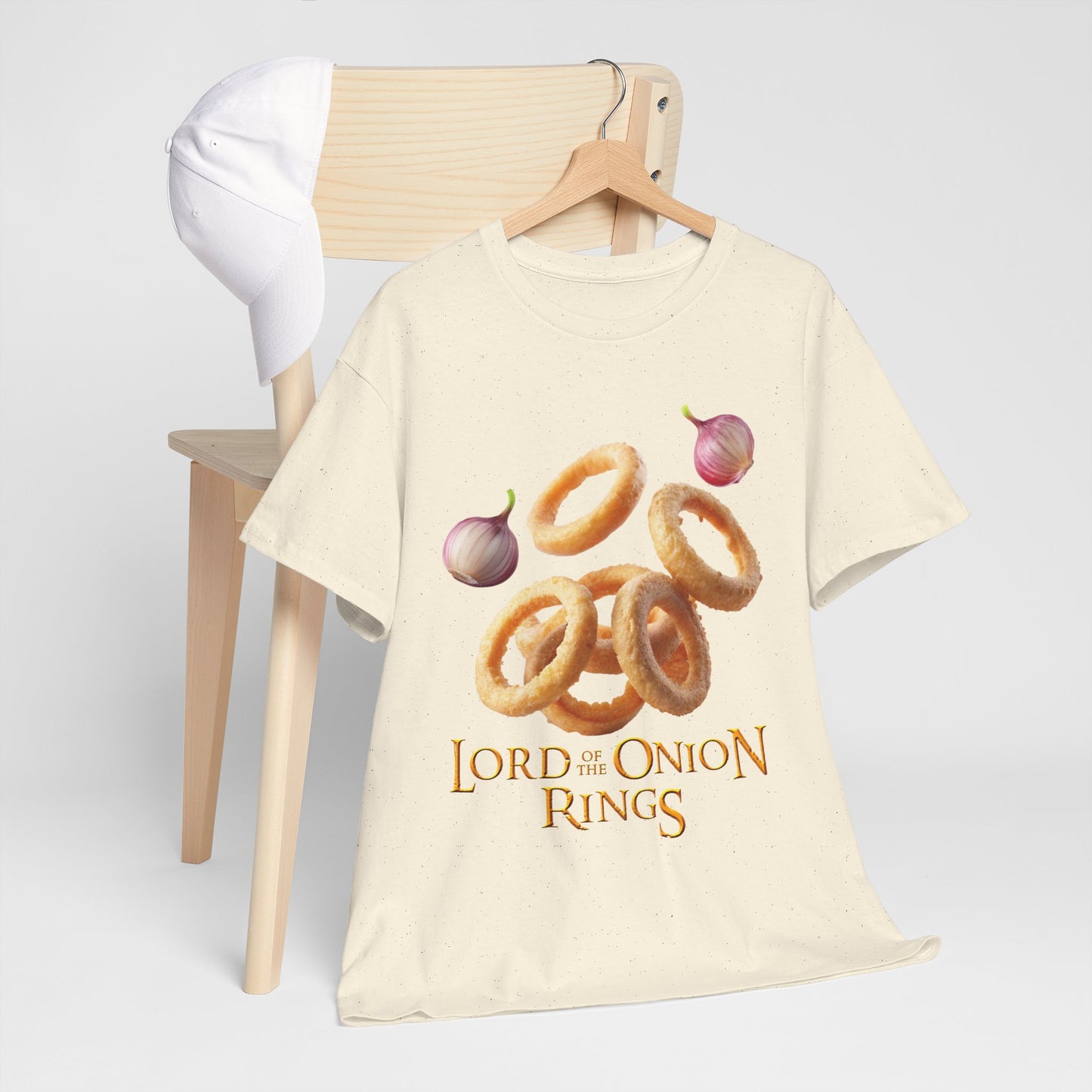 Lord of the Onion Rings - Funny Food & Fantasy Parody T-Shirt