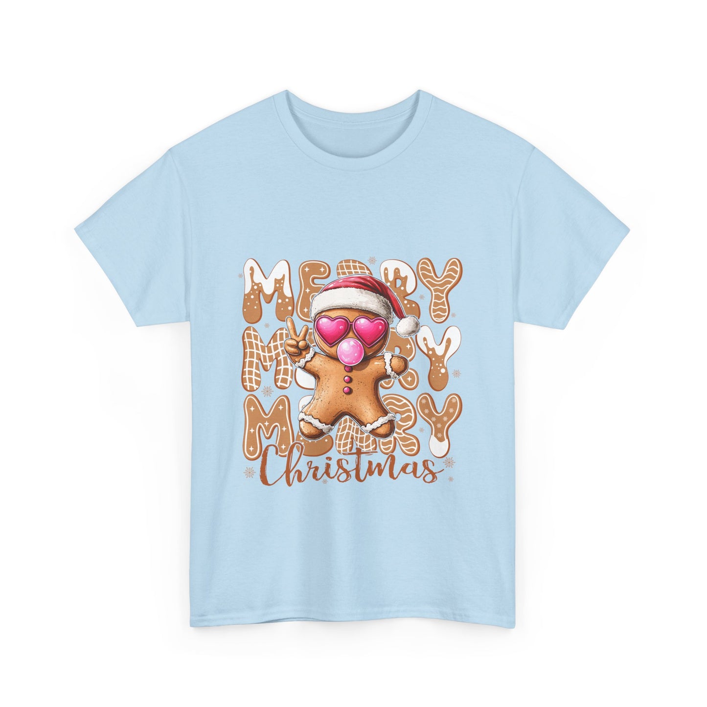 Merry Christmas Gingerbread T-Shirt - Funny Holiday Cookie Tee