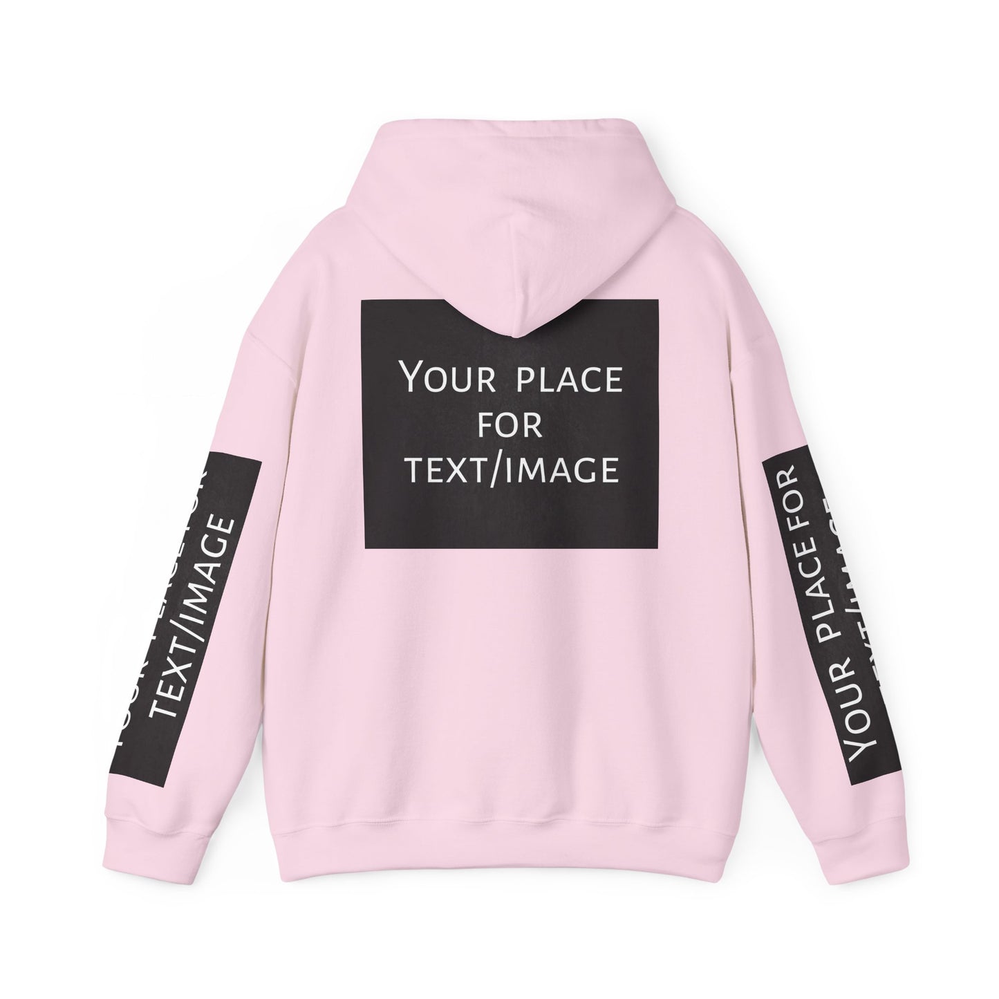 Bluza z kapturem z nadrukiem lub obrazkiem – personalizowana bluza z 4 stron, pomysł na prezent, nadruk z przodu, z tyłu i na rękawach, unisex