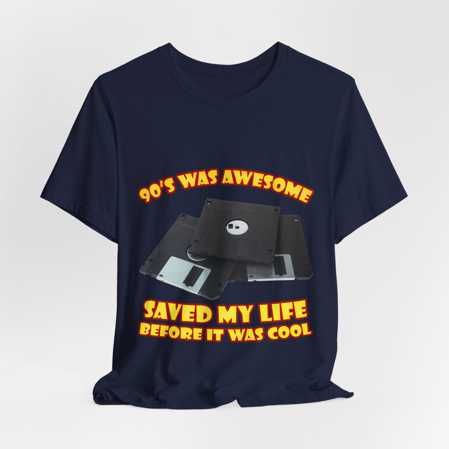 T-Shirt „Rettete mein Leben, bevor es cool war“ – Retro-Diskette