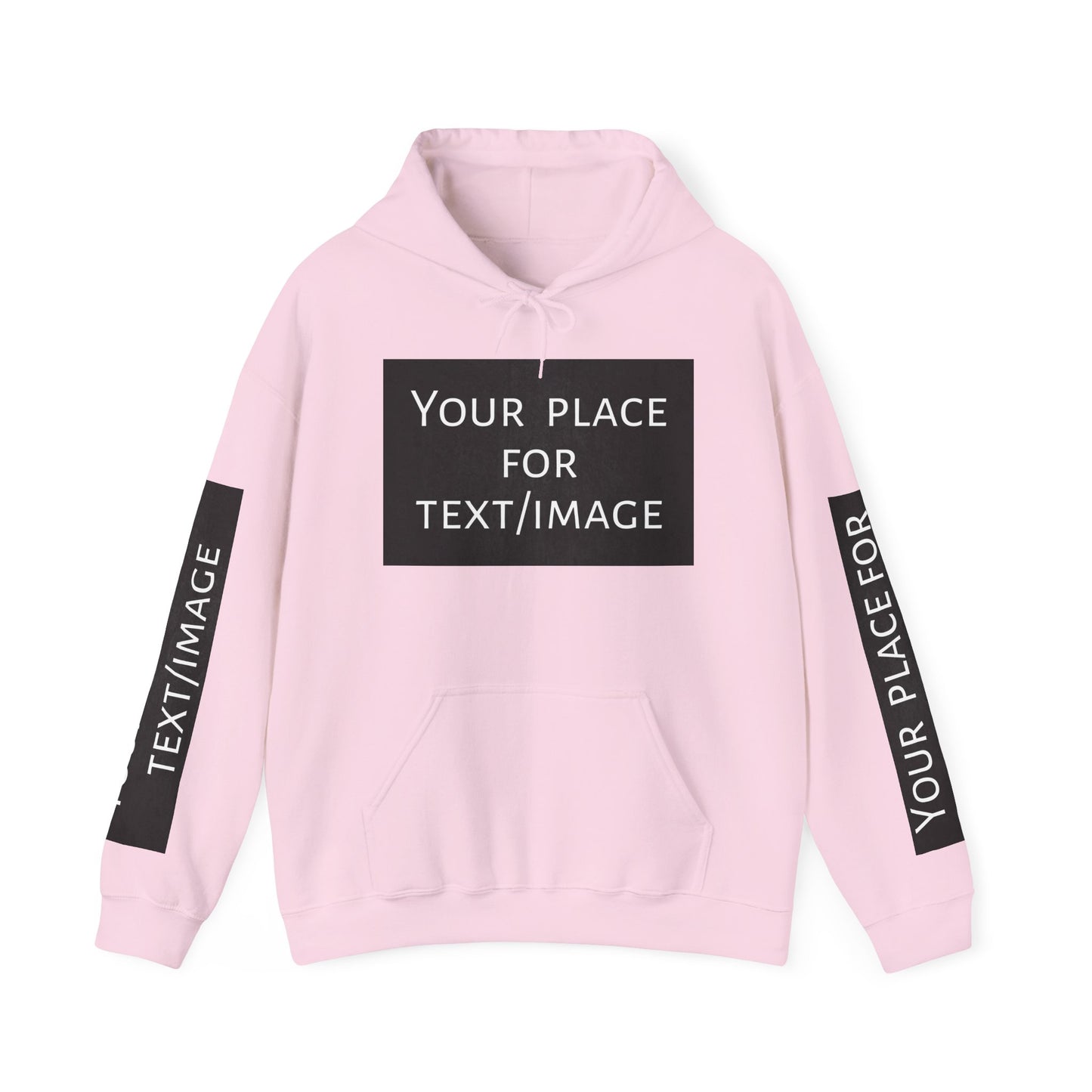 Bluza z kapturem z nadrukiem lub obrazkiem – personalizowana bluza z 4 stron, pomysł na prezent, nadruk z przodu, z tyłu i na rękawach, unisex