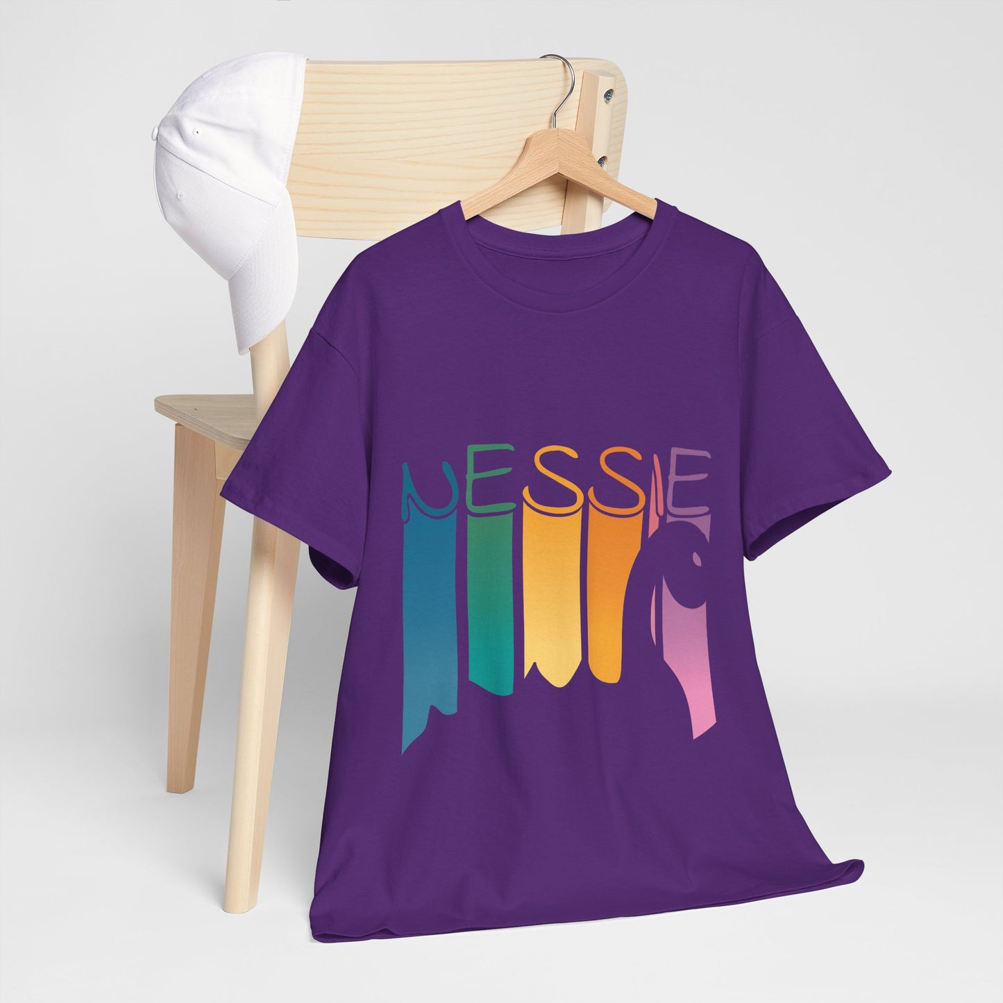 Nessie T-Shirt - Loch Ness Monster Retro Rainbow Tee