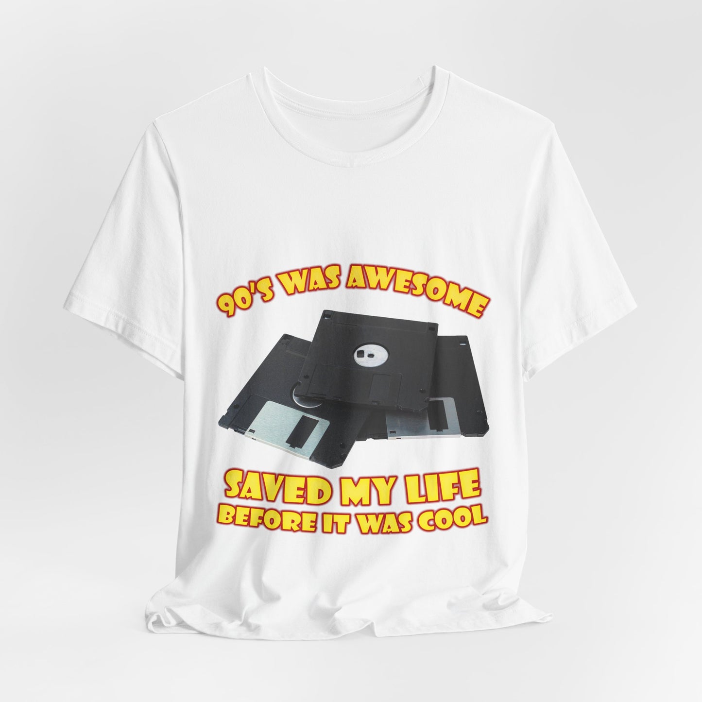 T-Shirt „Rettete mein Leben, bevor es cool war“ – Retro-Diskette