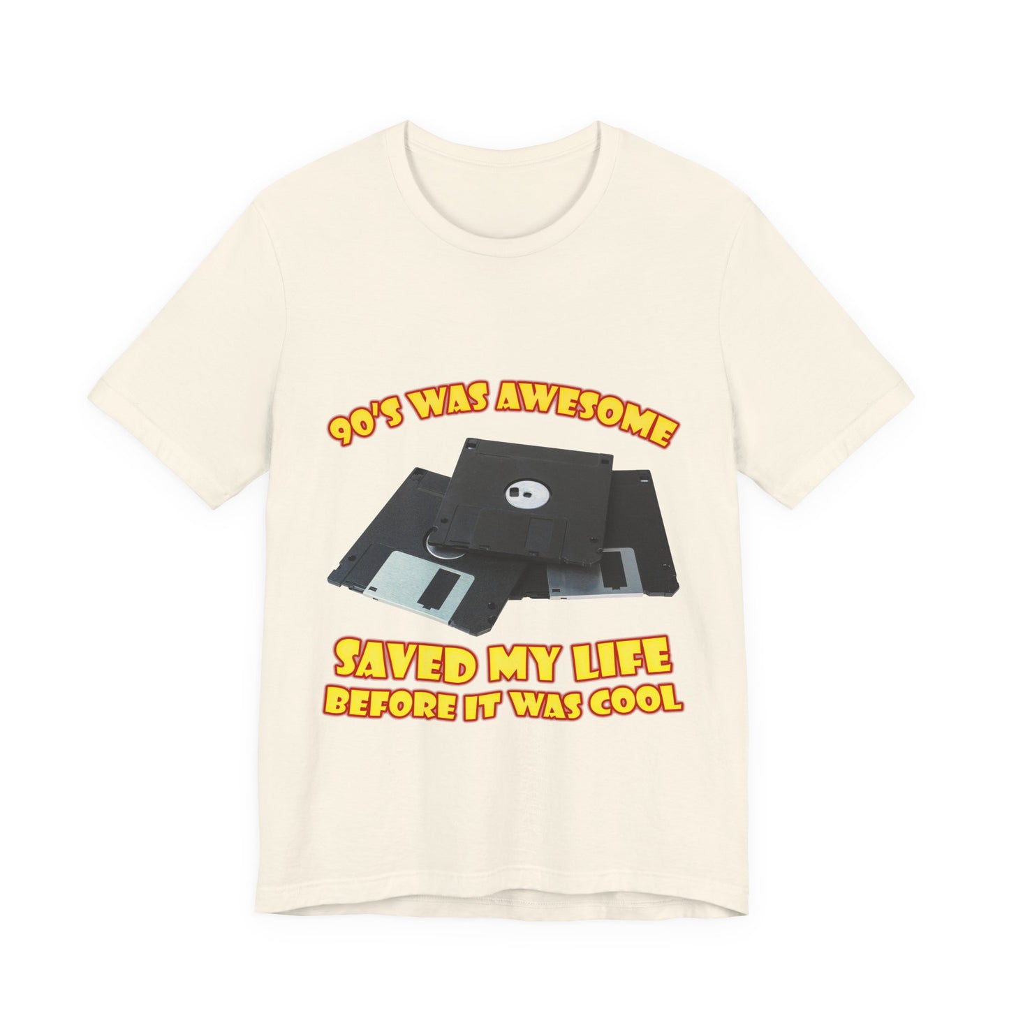 T-Shirt „Rettete mein Leben, bevor es cool war“ – Retro-Diskette