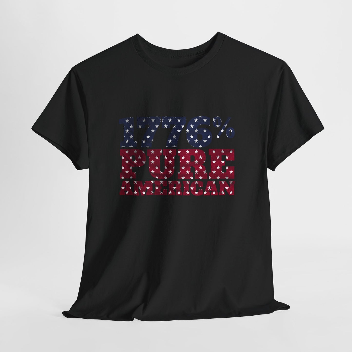 1776 Pure American T-Shirt - Vintage Patriotic USA 4th of July Tee
