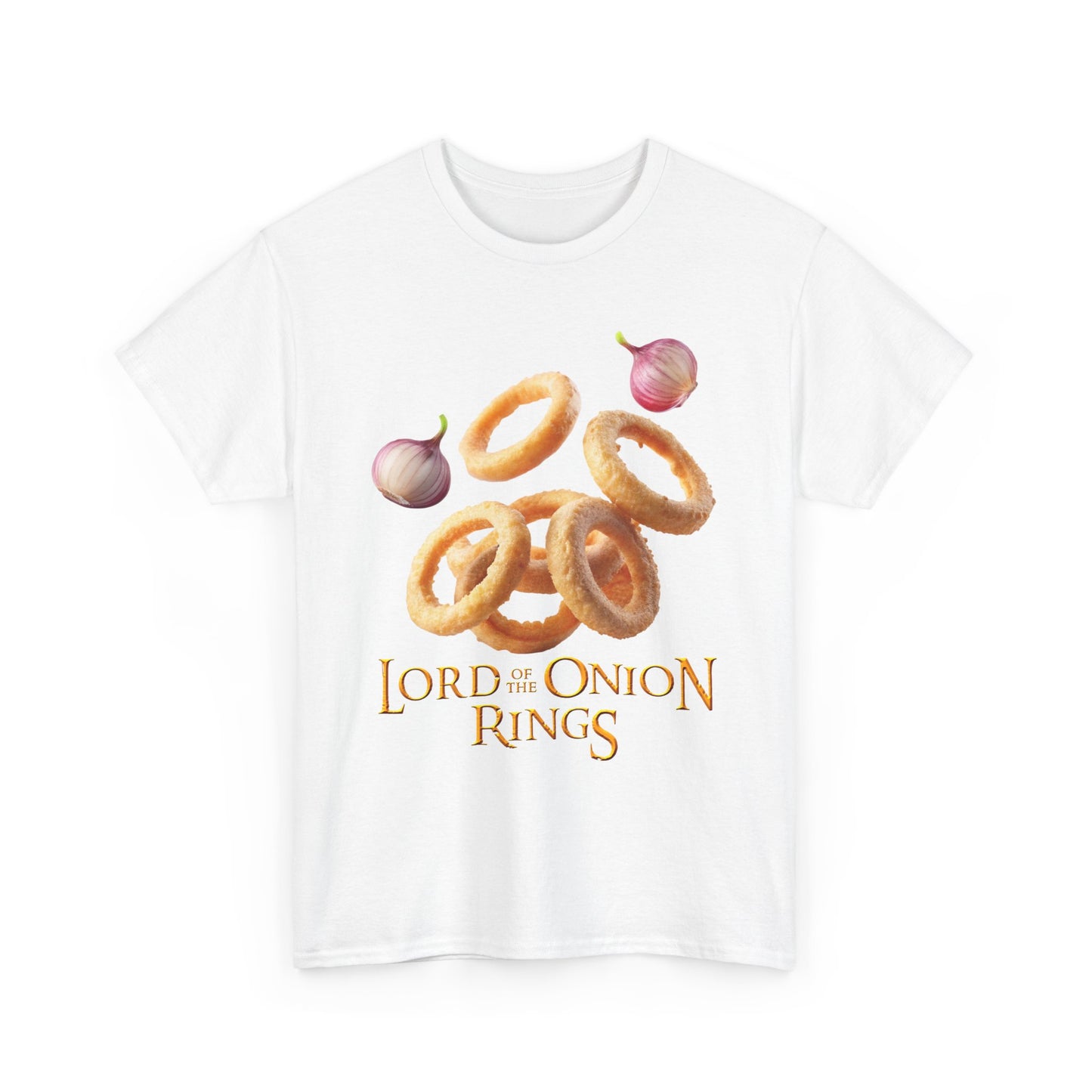 Lord of the Onion Rings - Funny Food & Fantasy Parody T-Shirt