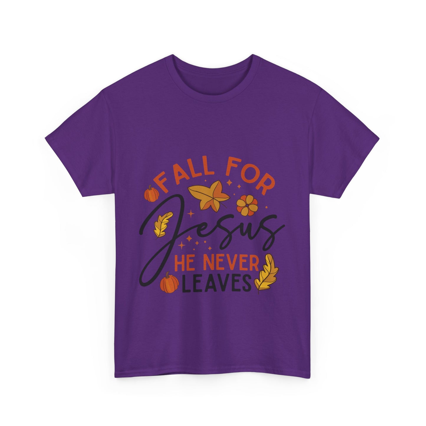 Fall For Jesus T-Shirt - Christian Faith Thanksgiving Autumn Pumpkin Tee
