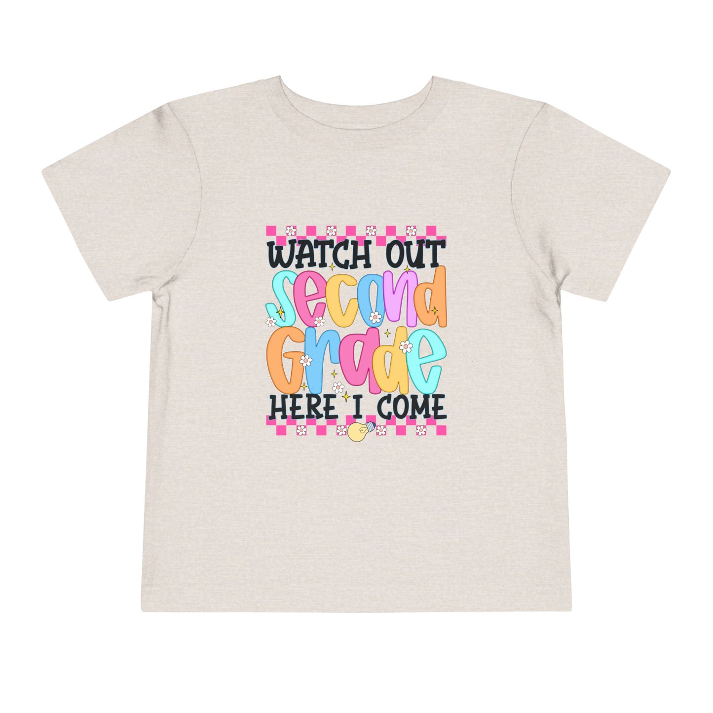 Watch Out Second Grade Shirt - Colorful Back to School Tee for Kids, 2nd Grade Here I Come Shirt, Funny First Day Outfit Idea