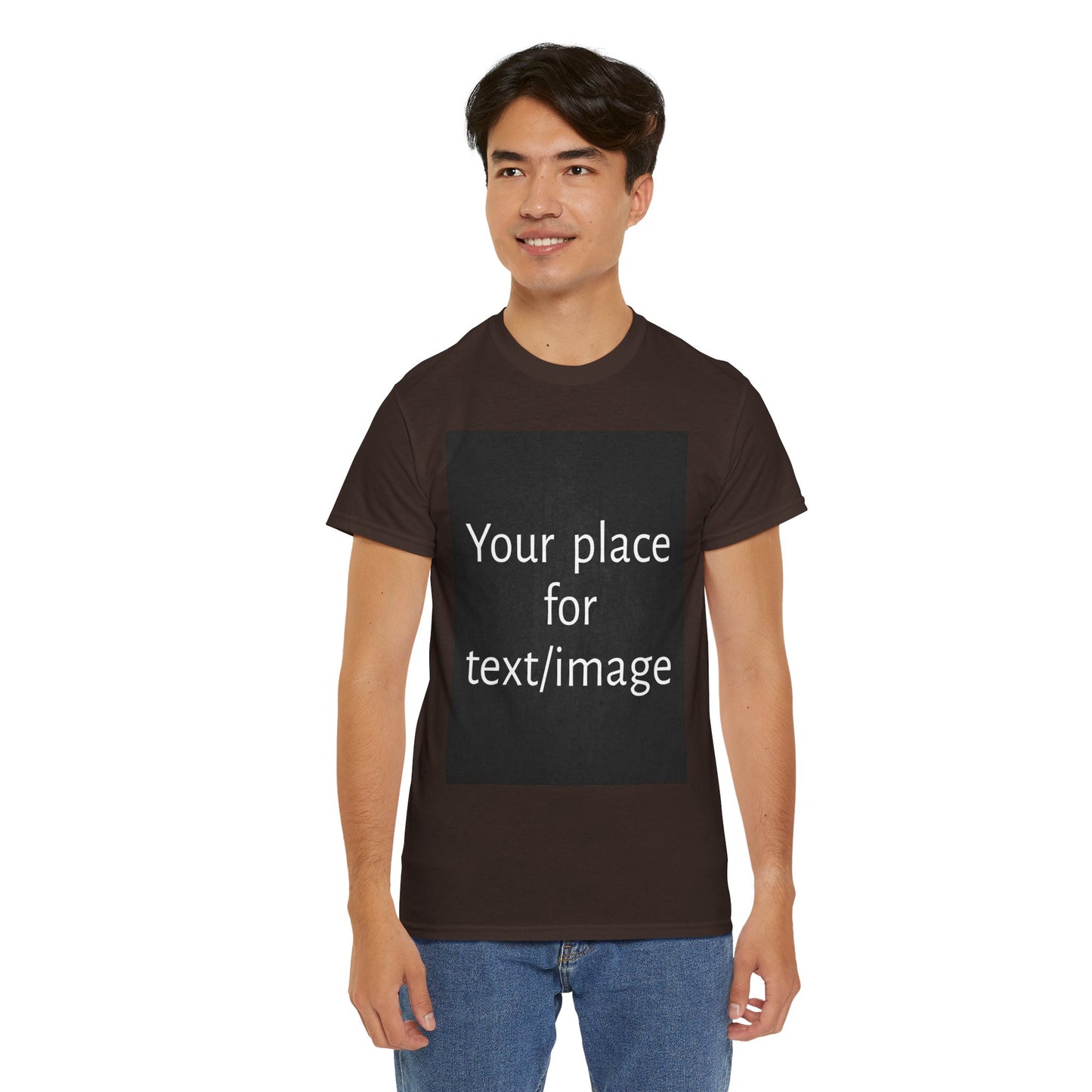 Machen Sie es zu Ihrem – Individuelles T-Shirt mit Vorder- und Rückseite | Personalisiertes T-Shirt für Fotos, Text oder Logos – Ihre Kunst, Ihr T-Shirt