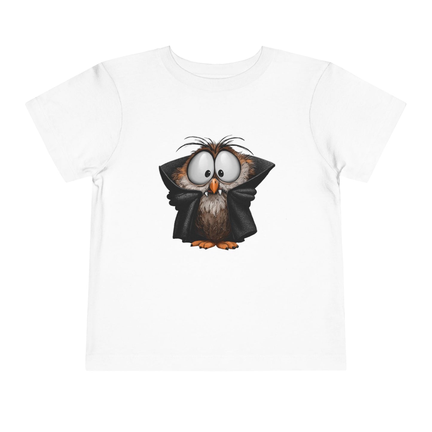 Vampire Owl Kids T-Shirt - Cute Big Eyes Toddler Halloween Tee