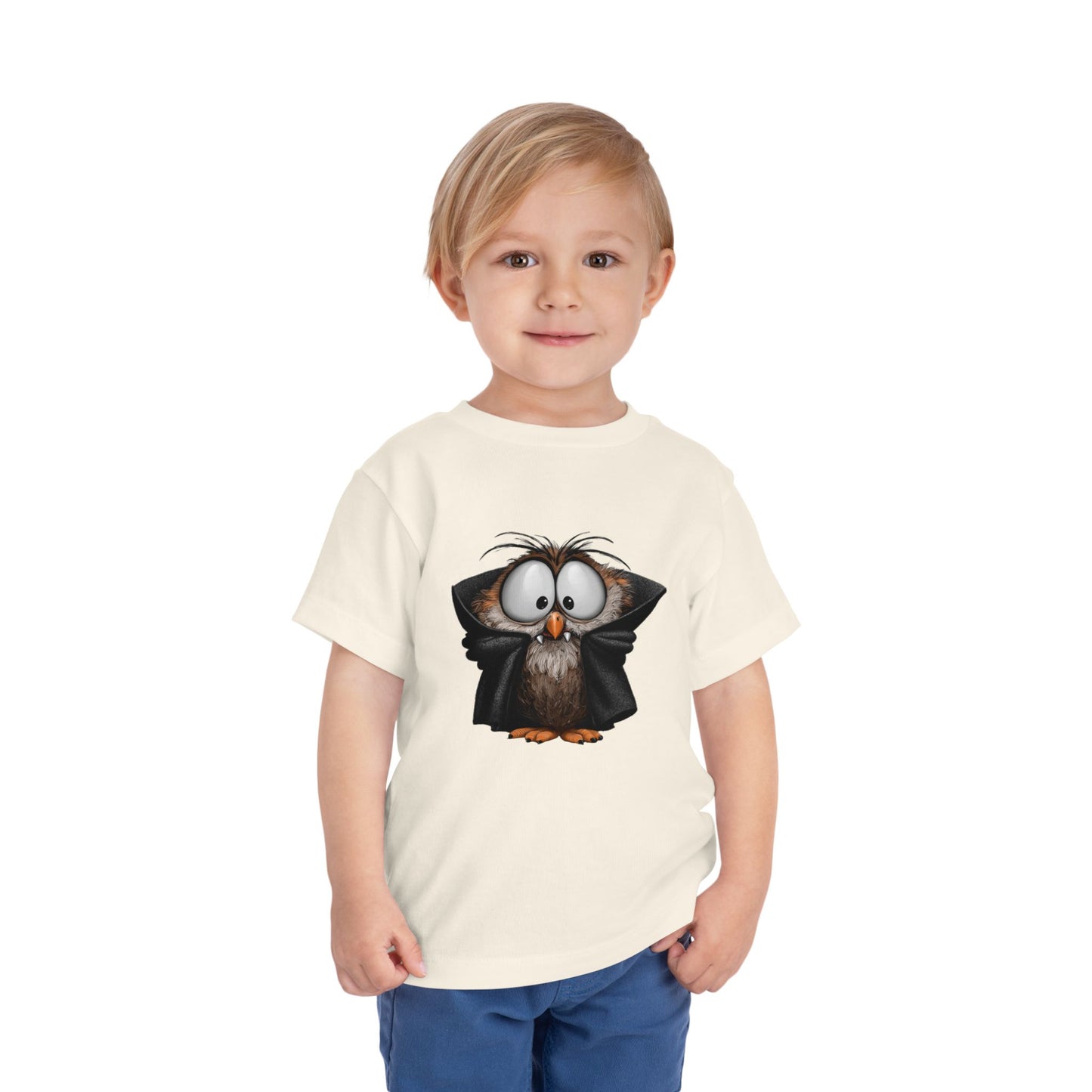 Vampire Owl Kids T-Shirt - Cute Big Eyes Toddler Halloween Tee