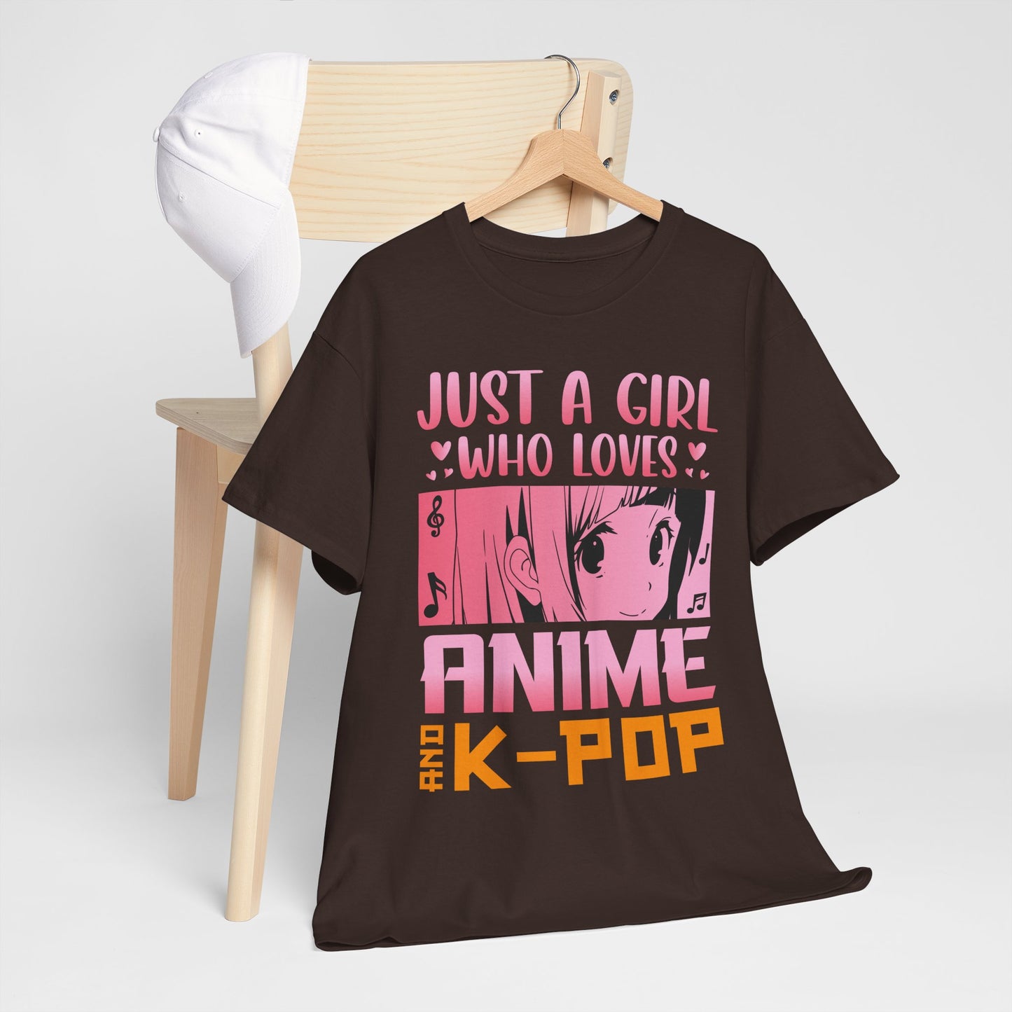 Just a Girl Who Loves Anime and K-Pop Shirt - Kawaii Manga Tee