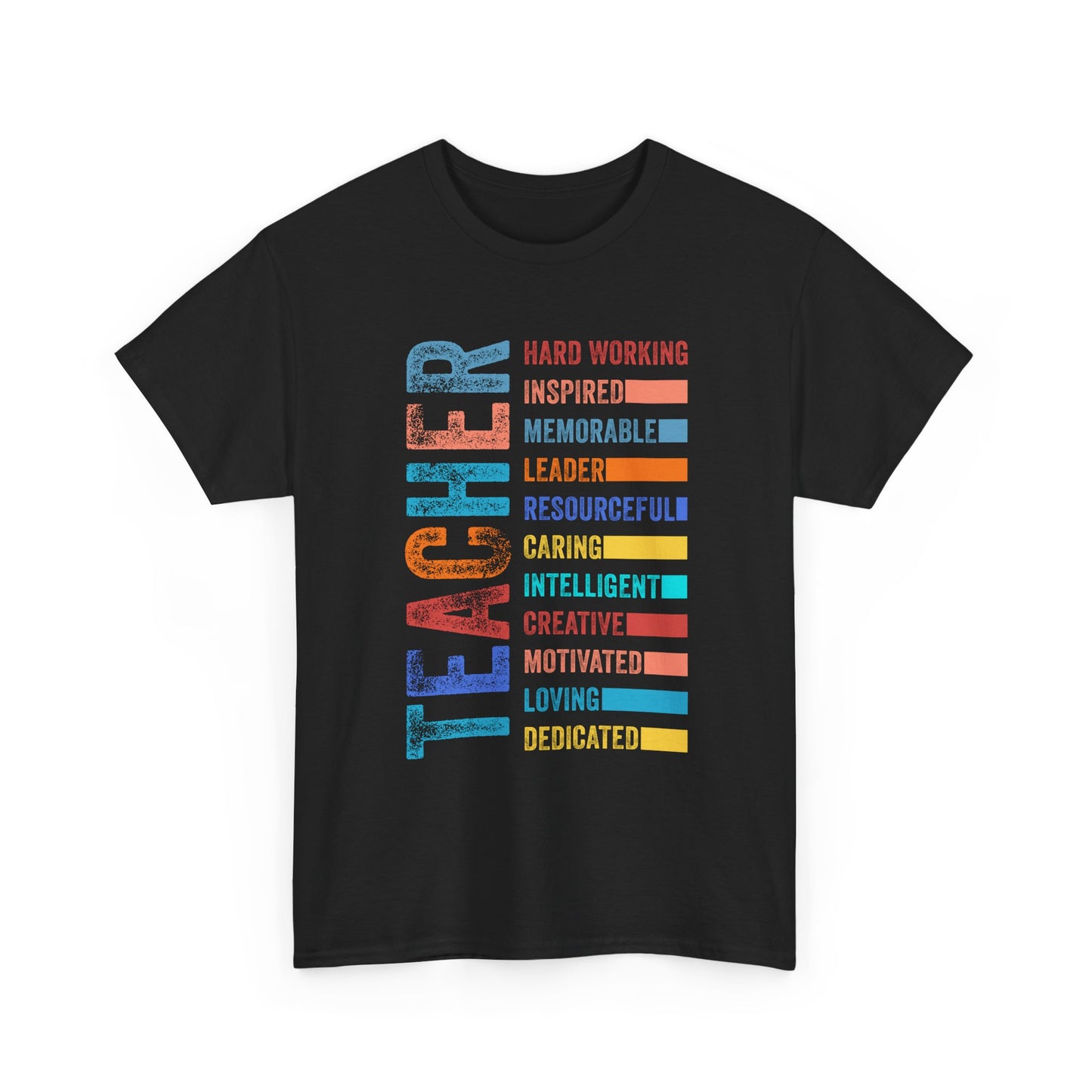 TEACHER Acronym Shirt - Colorful Back to School Gift for Teachers, Appreciation Tee, Educator Staff T-Shirt