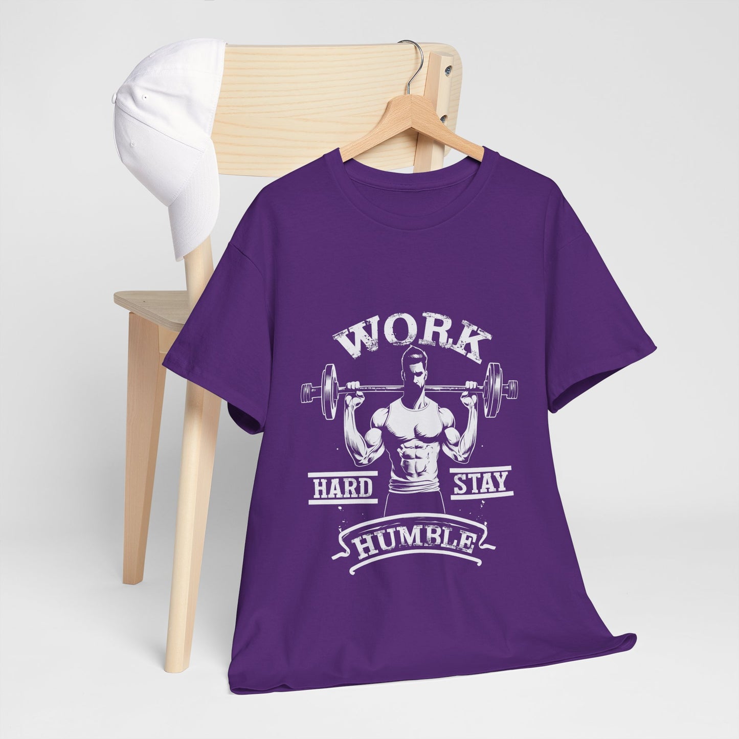 Work Hard Stay Humble Gym Shirt - Motivational Tee