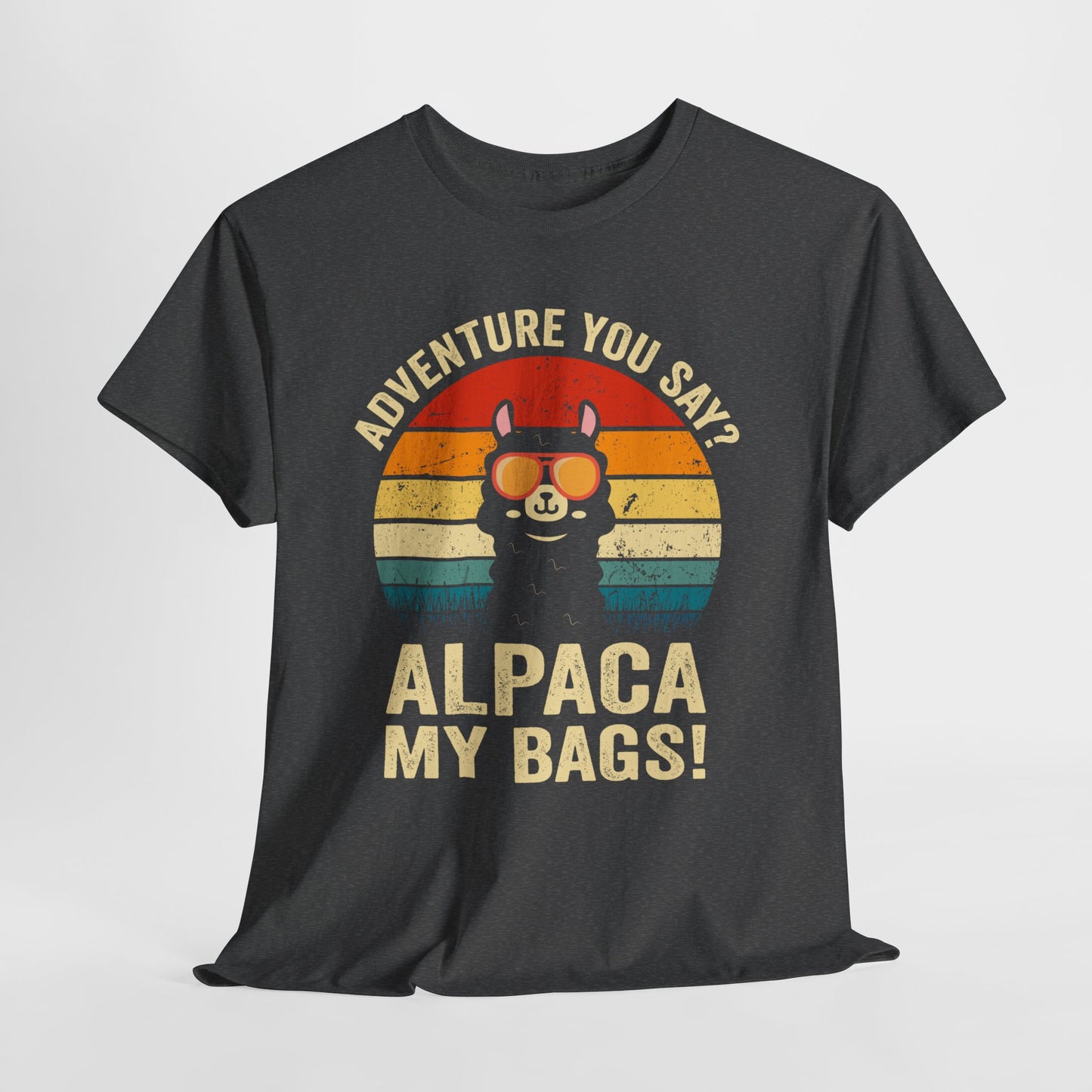Alpaca My Bags T-Shirt - Funny Llama Travel Retro Sunset Tee