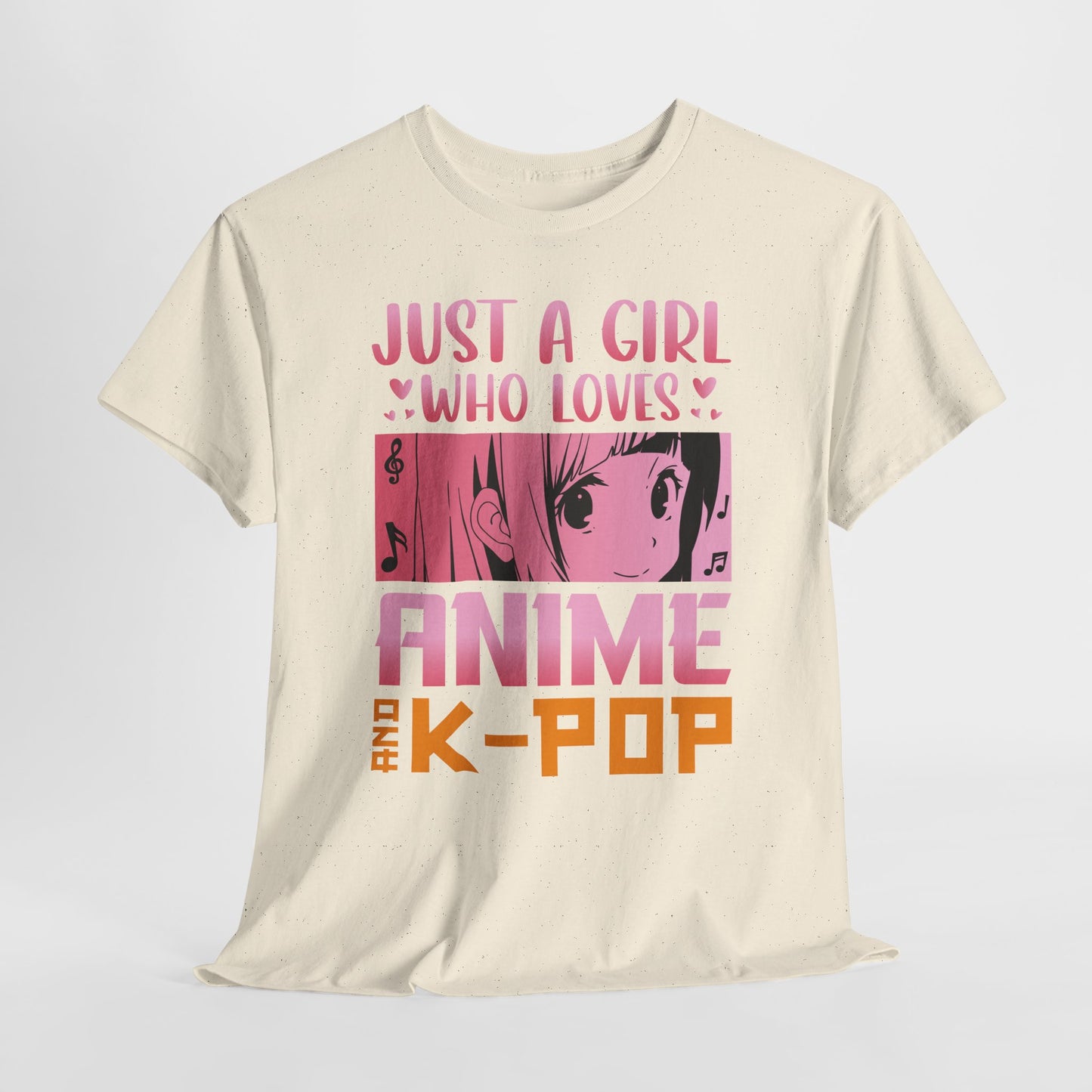 Just a Girl Who Loves Anime and K-Pop Shirt - Kawaii Manga Tee