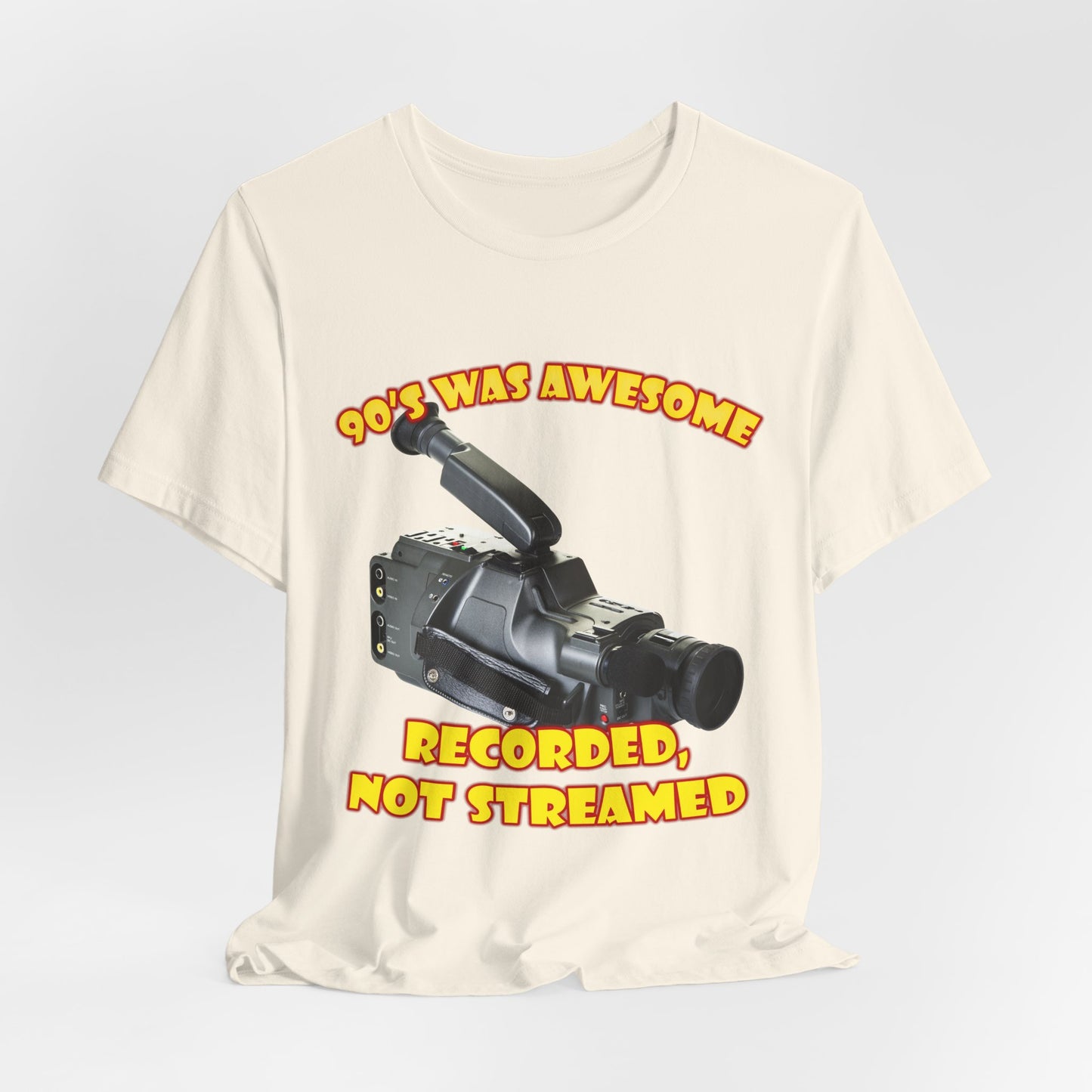 Aufgenommenes, nicht gestreamtes T-Shirt – 90er-Jahre-Camcorder-T-Shirt