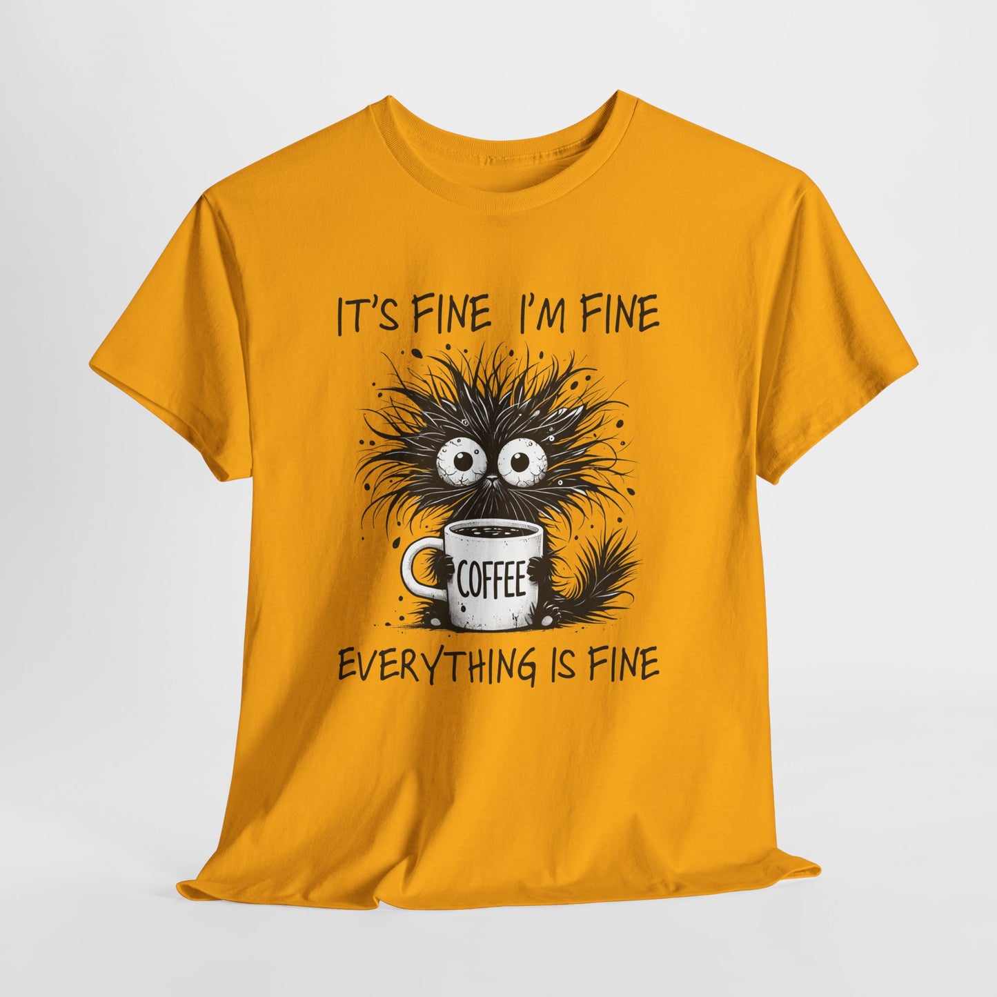 Caffeine Chaos Monster T-Shirt - Funny Coffee Tee