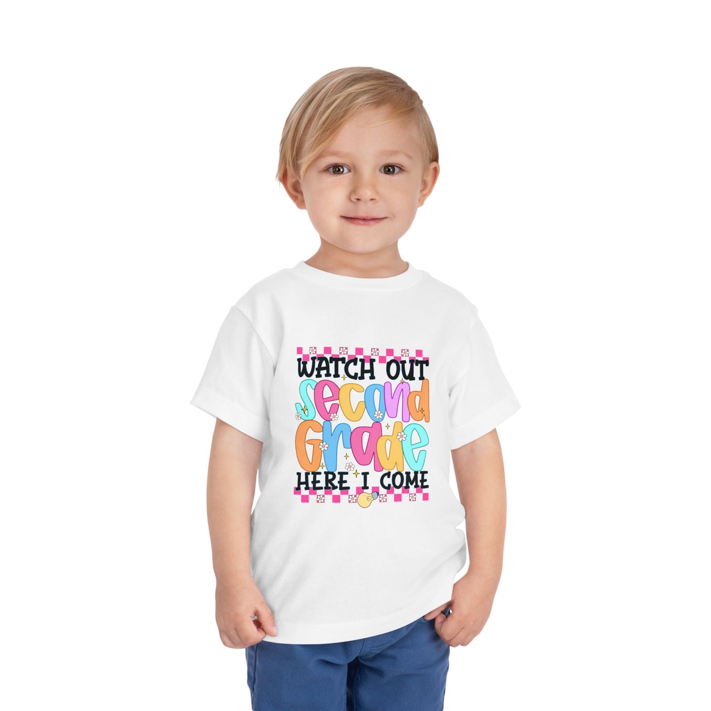 Watch Out Second Grade Shirt - Colorful Back to School Tee for Kids, 2nd Grade Here I Come Shirt, Funny First Day Outfit Idea