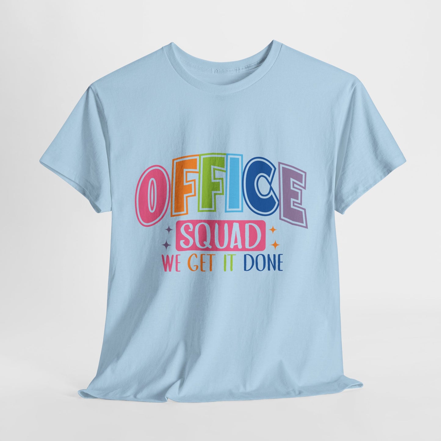 Office Squad Shirt - Colorful Team Admin Tee for Secretaries & School Staff, Funny Office Teamwork Shirt, We Get It Done Gift