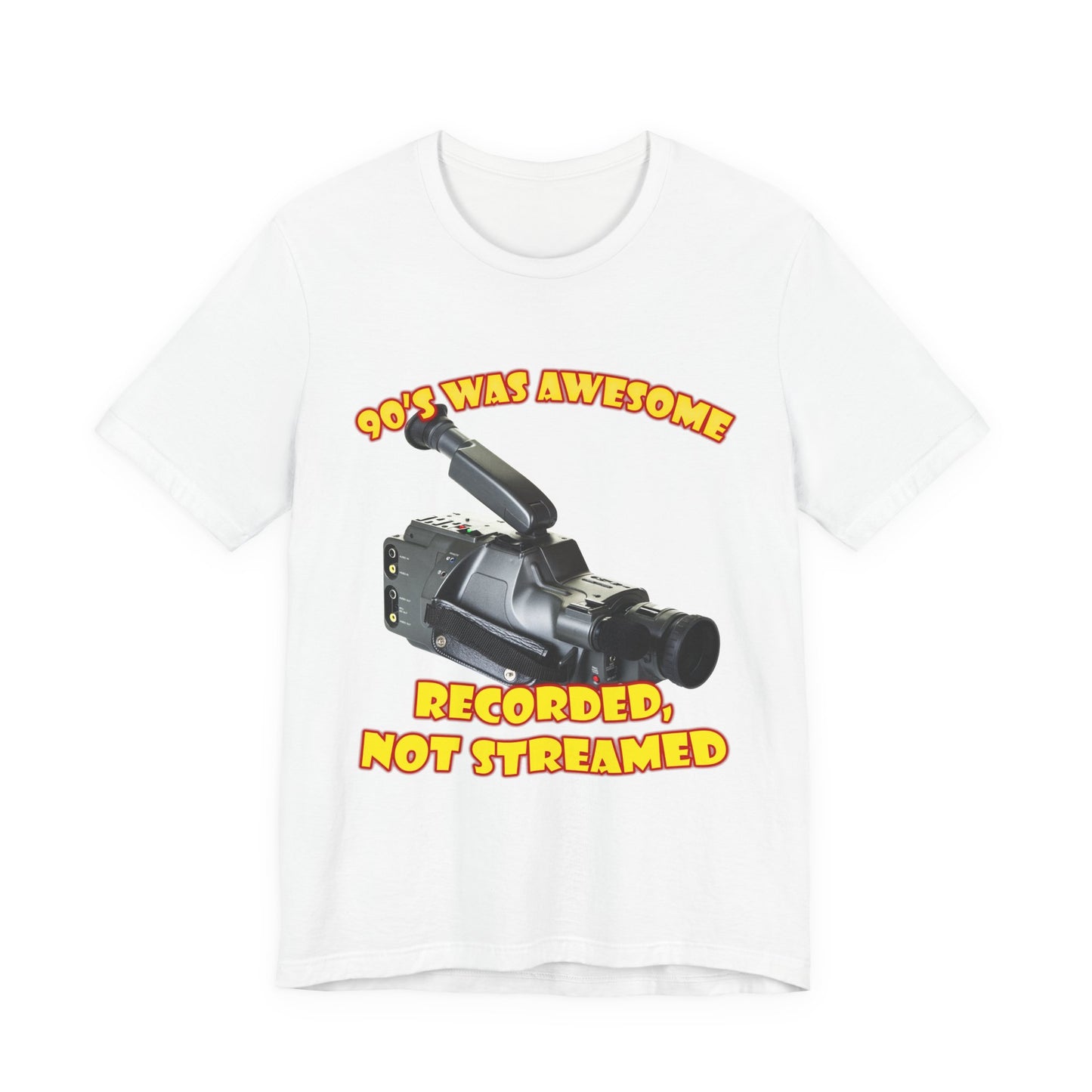 Aufgenommenes, nicht gestreamtes T-Shirt – 90er-Jahre-Camcorder-T-Shirt