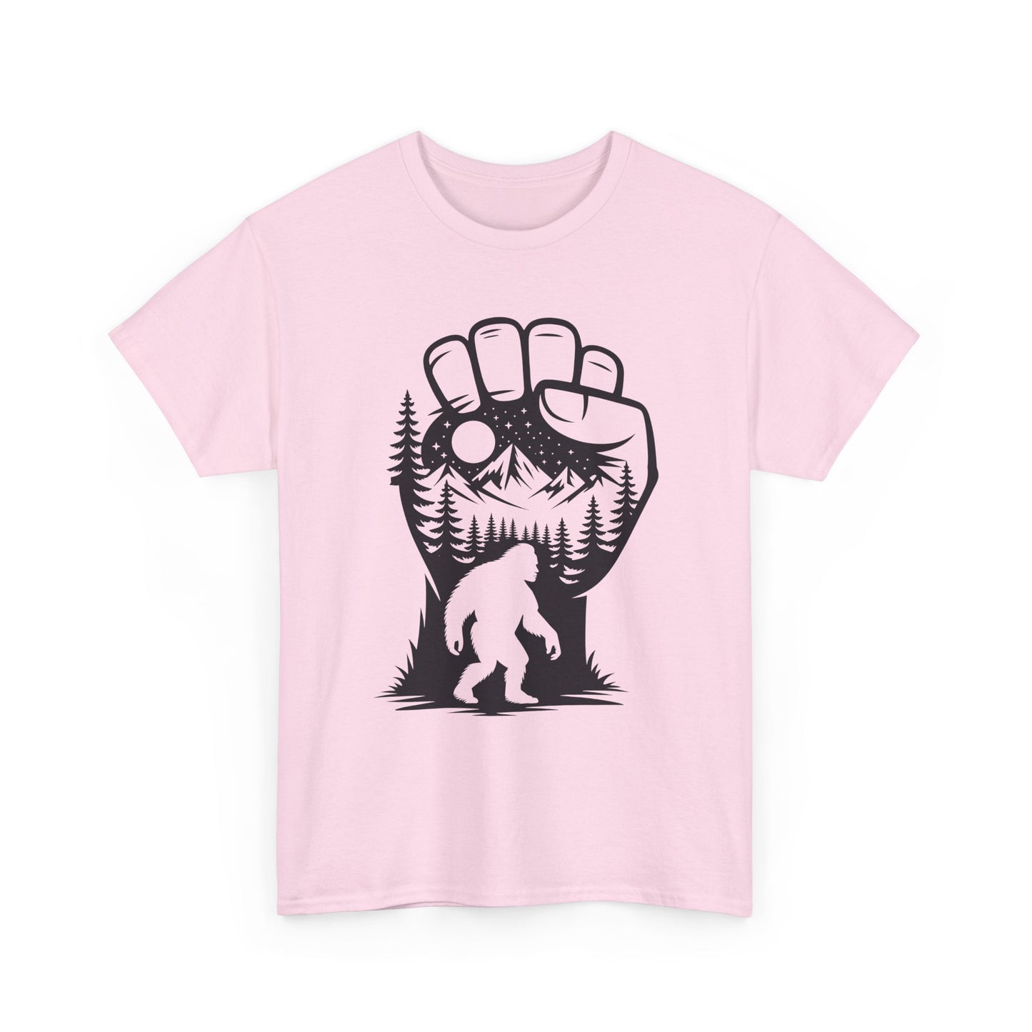 Bigfoot Forest Silhouette T-Shirt - Sasquatch Mountain Tee