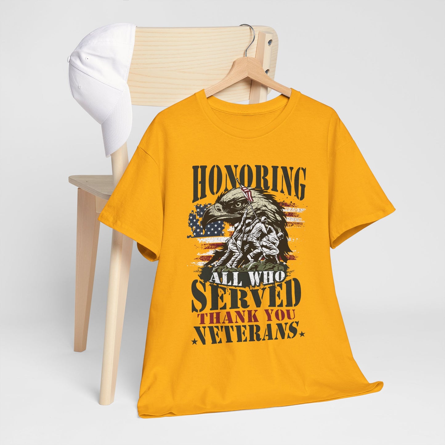 Thank You Veterans T-Shirt - Eagle, Flag & Iwo Jima Tribute Tee