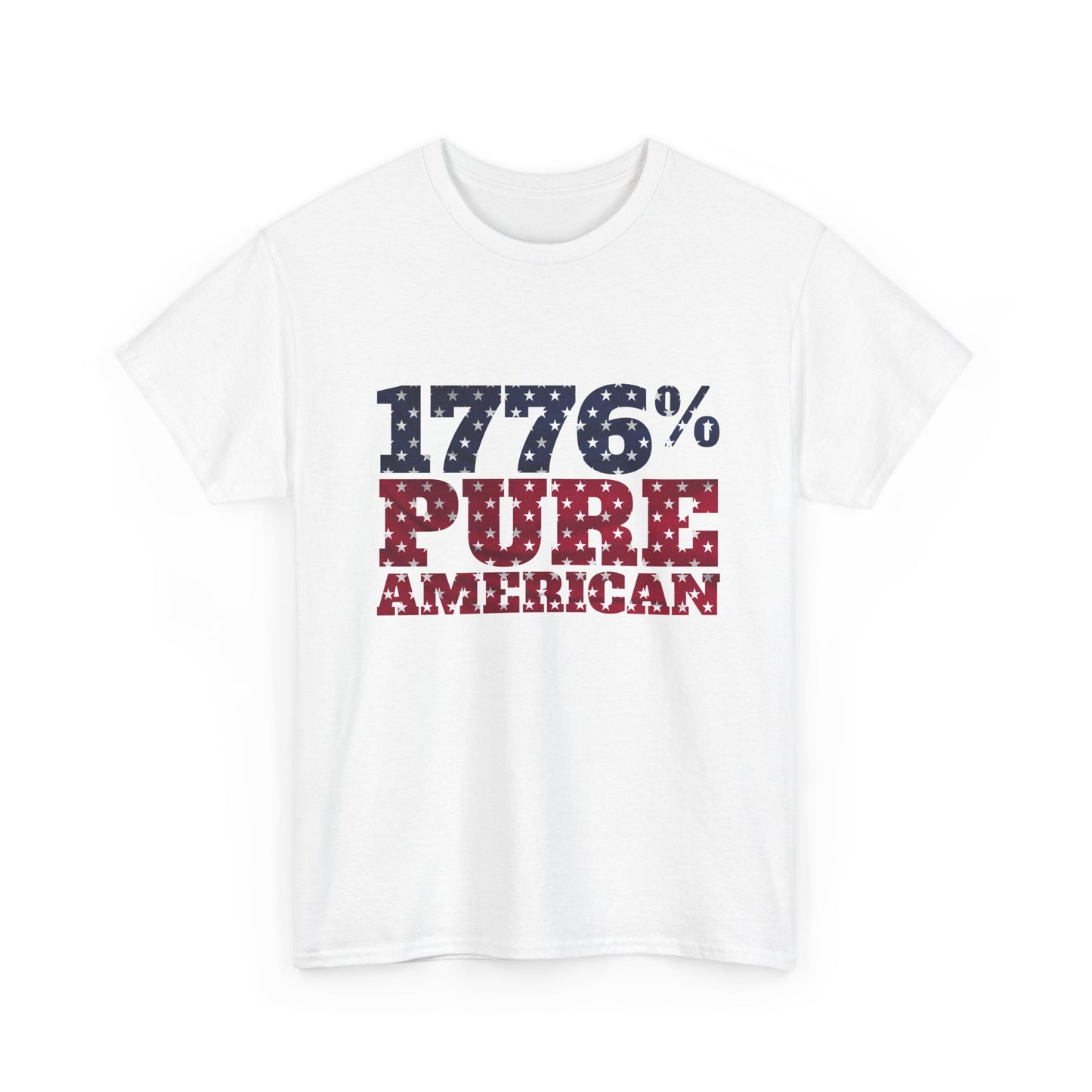 1776 Pure American T-Shirt - Vintage Patriotic USA 4th of July Tee