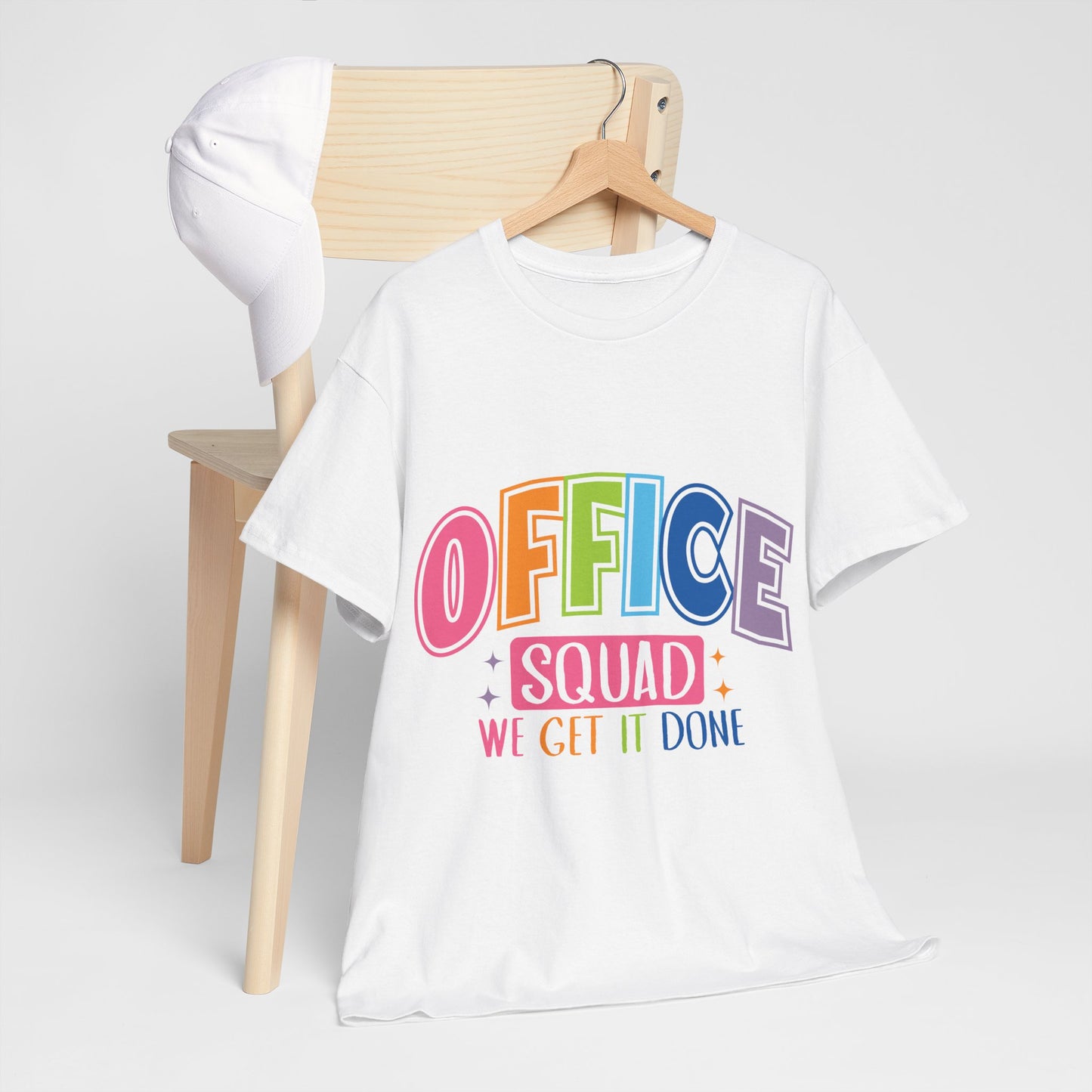 Office Squad Shirt - Colorful Team Admin Tee for Secretaries & School Staff, Funny Office Teamwork Shirt, We Get It Done Gift