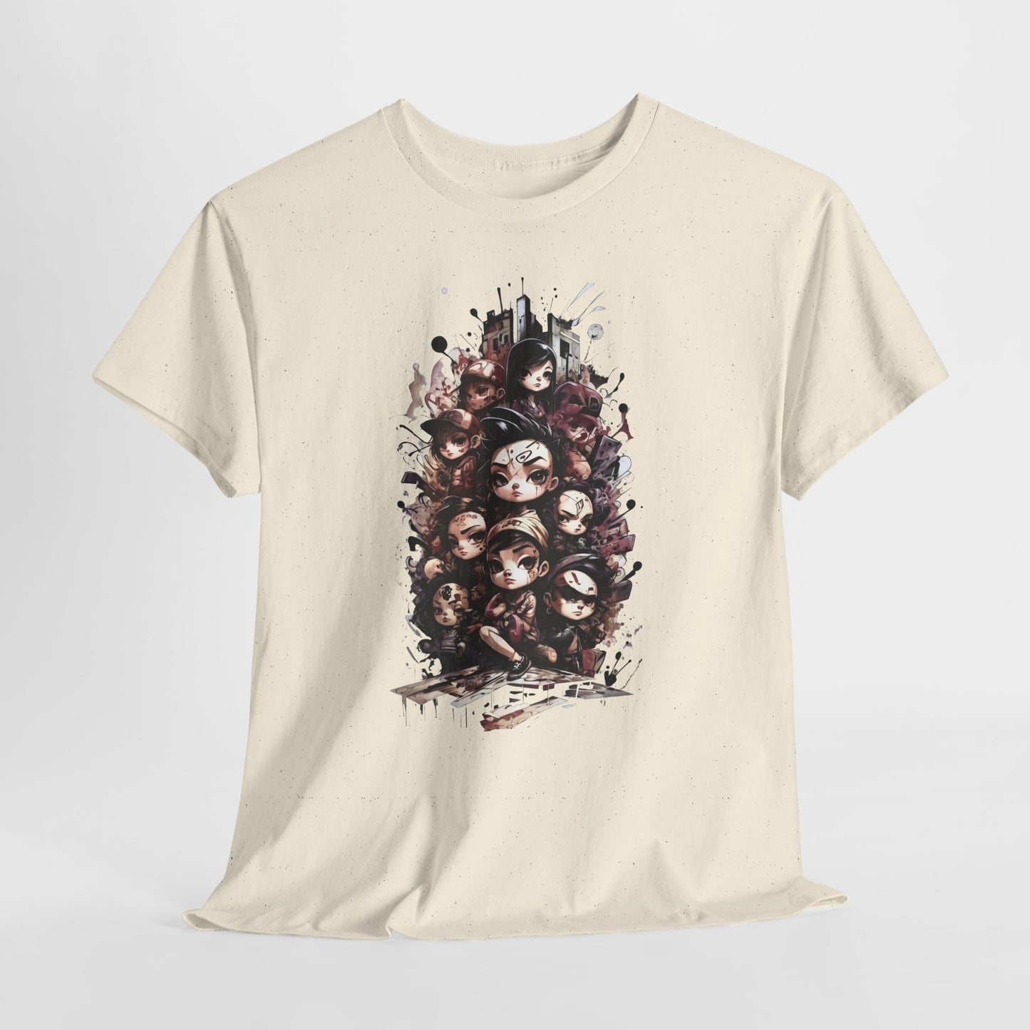 Urban Chibi Crew Anime Shirt - Graffiti Streetwear Manga Tee