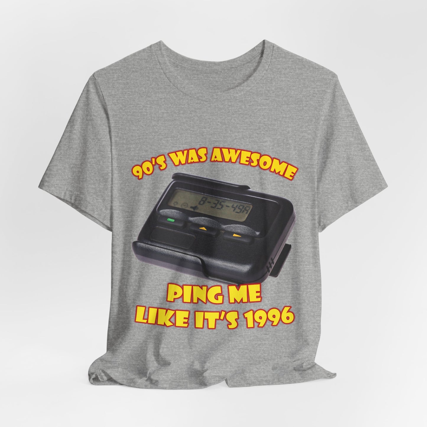 Ping Me Like It's 1996 T-Shirt - Retro Pager Tee